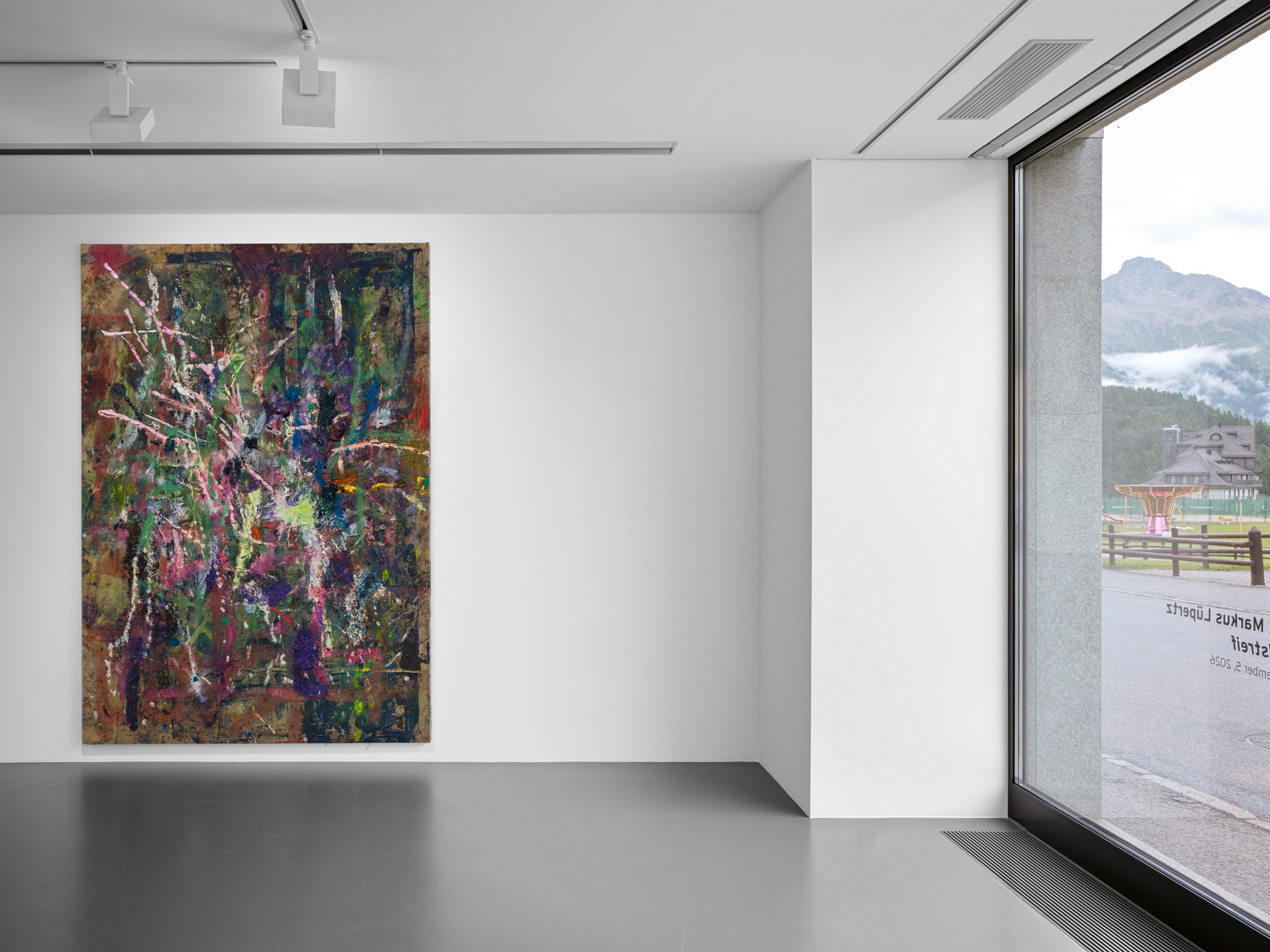 Installation view of Nebelstreif, 2026