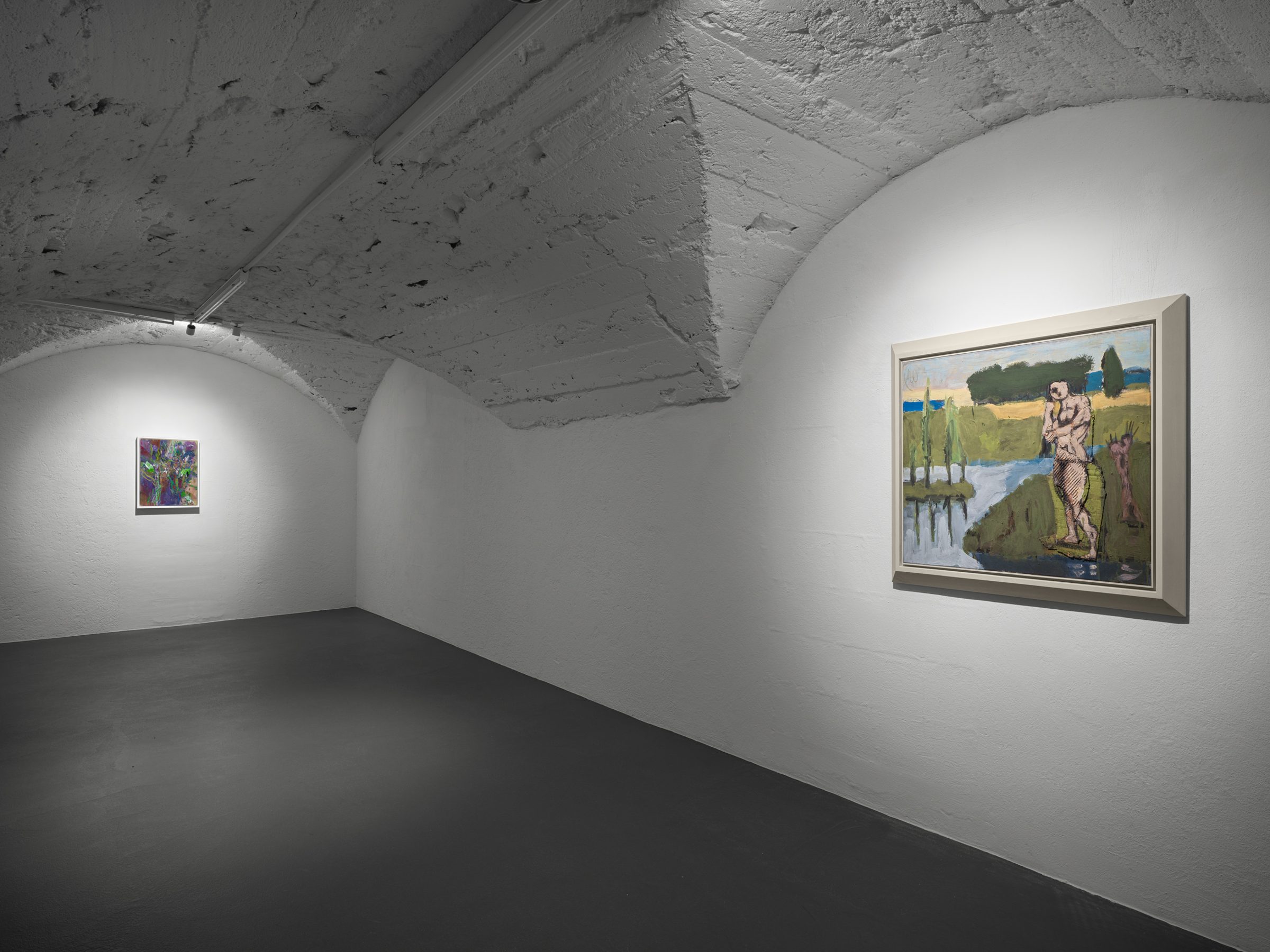 Installation view of Nebelstreif, 2026