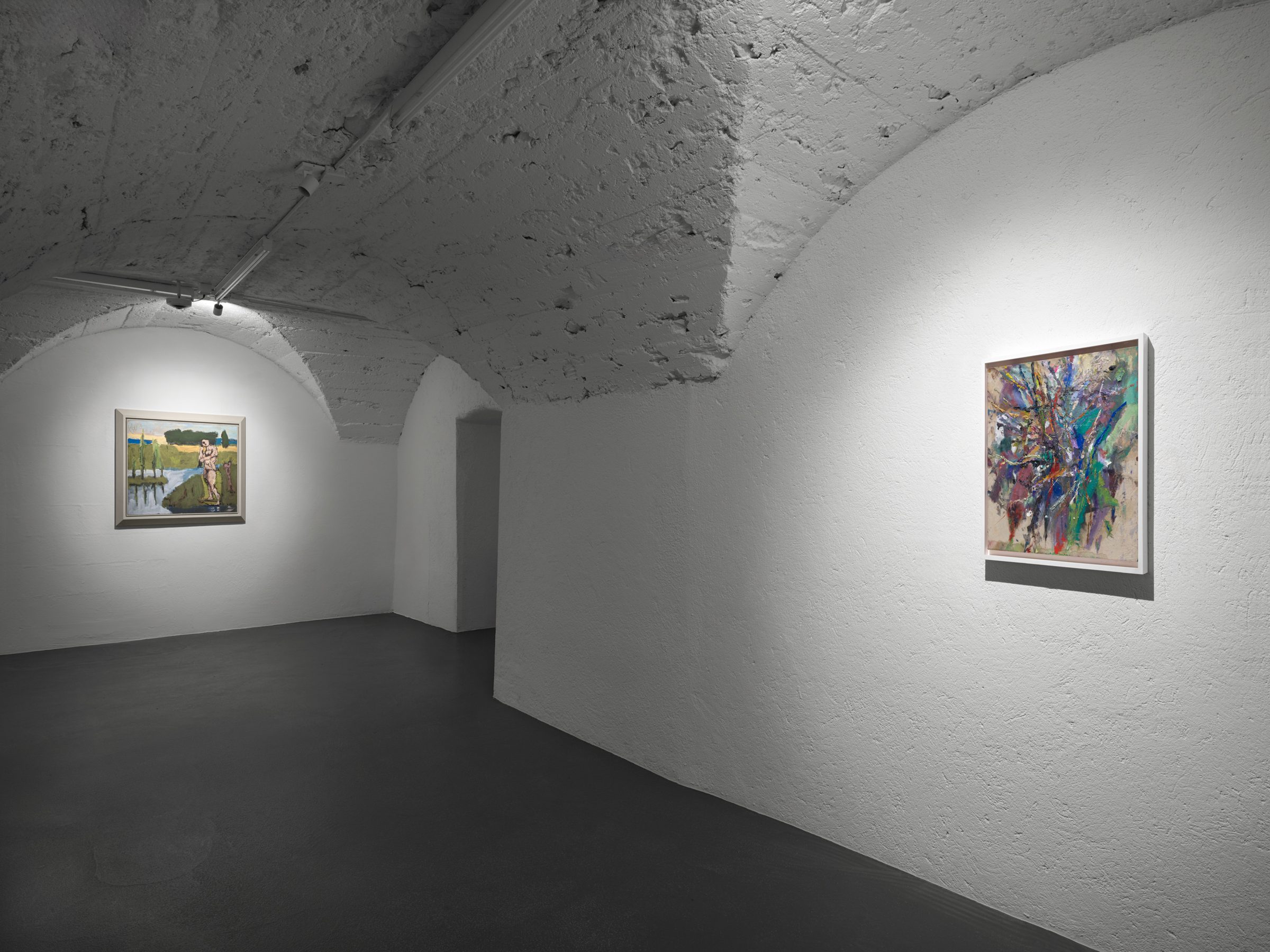 Installation view of Nebelstreif, 2026