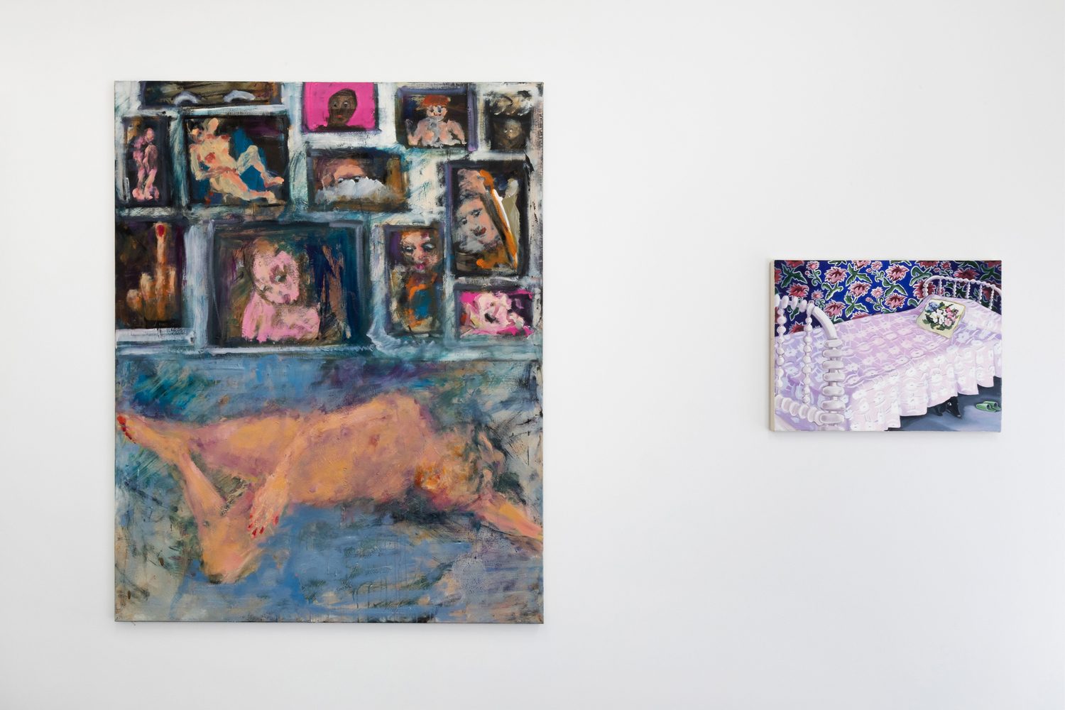 Installation view of 36 Paintings, 2020