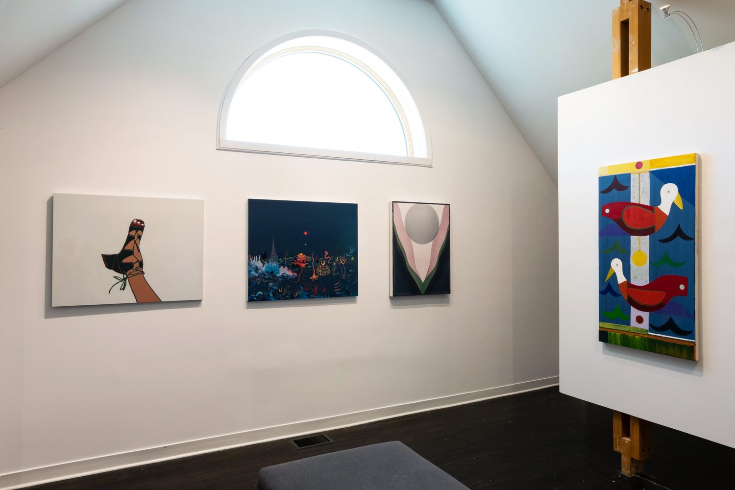 Installation view of 36 Paintings, 2020