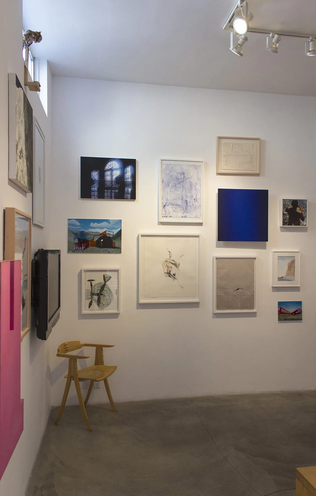 Installation view of 6018 Wilshire, 2014