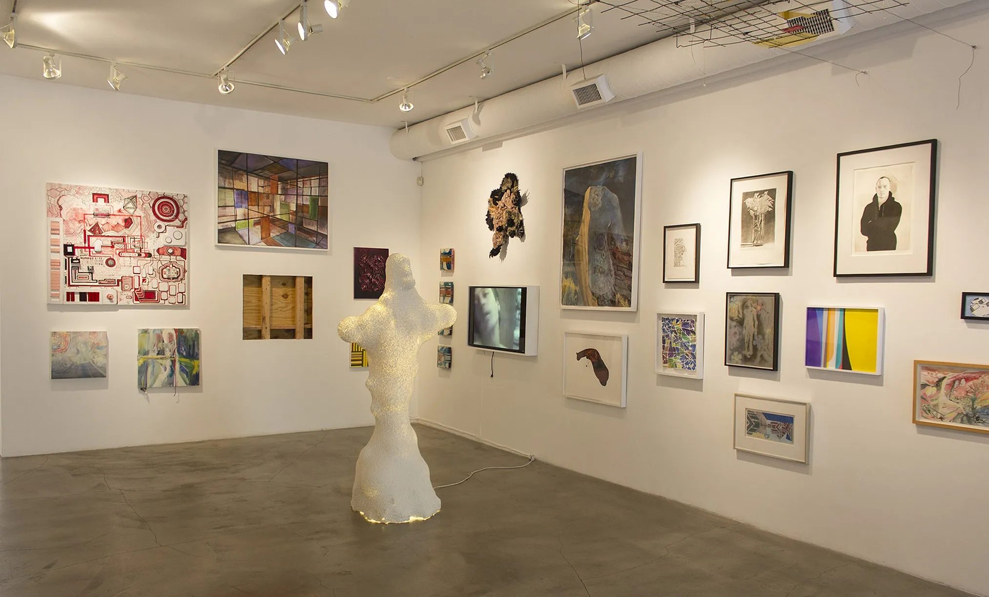 Installation view of 6018 Wilshire, 2014