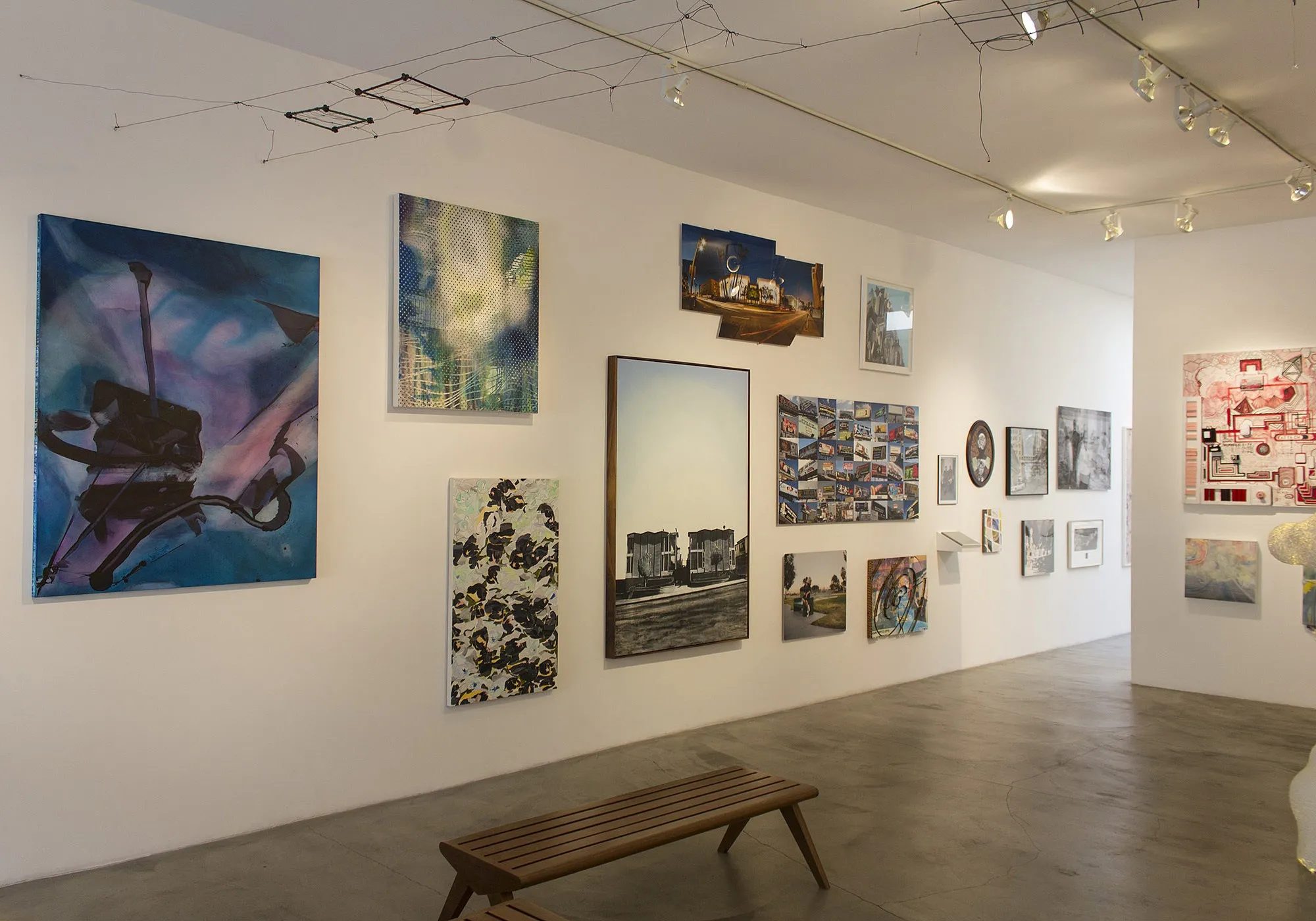 Installation view of 6018 Wilshire, 2014