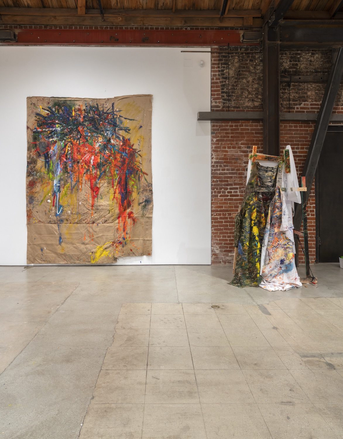 Installation view of A Doctor, a Painter, and an Alchemist Walk into a Bar, 2020