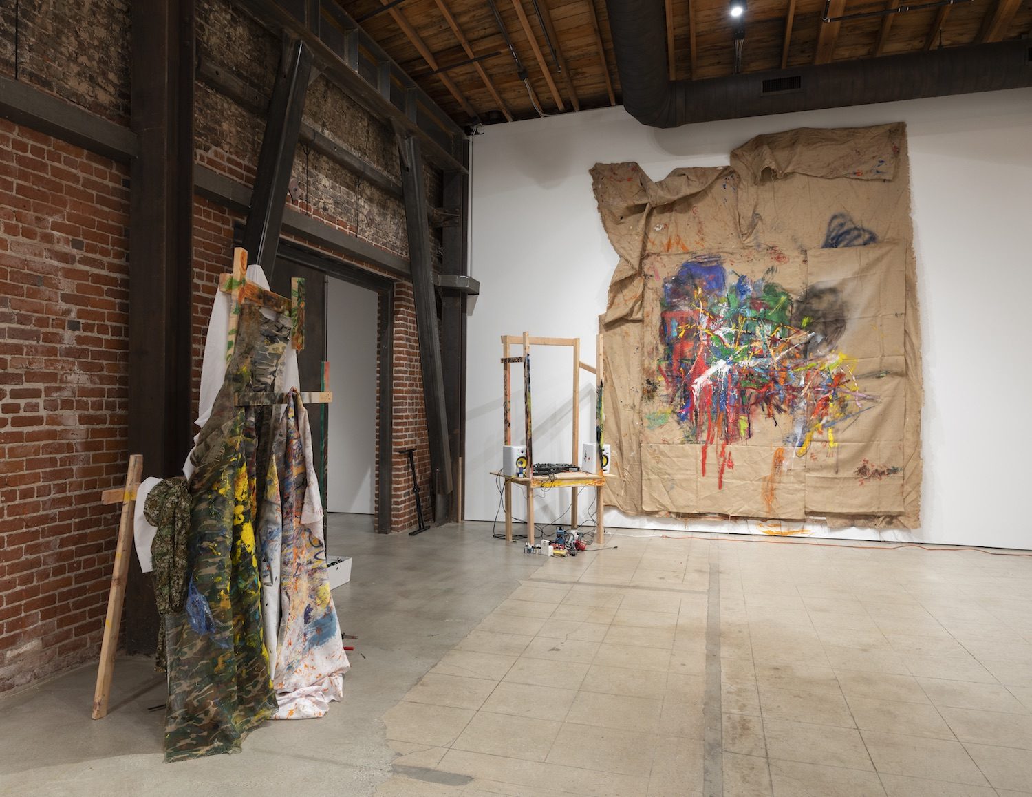 Installation view of A Doctor, a Painter, and an Alchemist Walk into a Bar, 2020