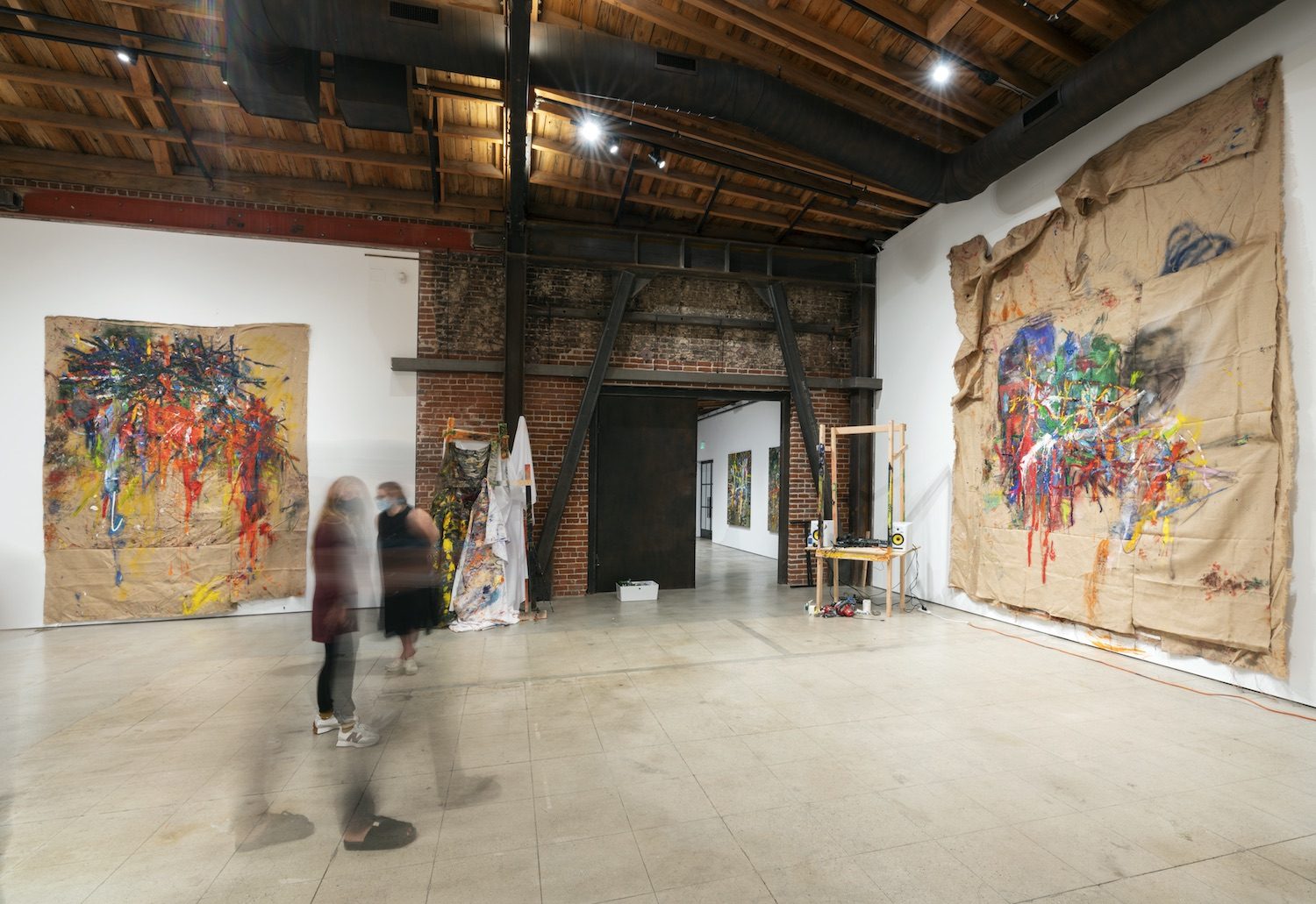 Installation view of A Doctor, a Painter, and an Alchemist Walk into a Bar, 2020