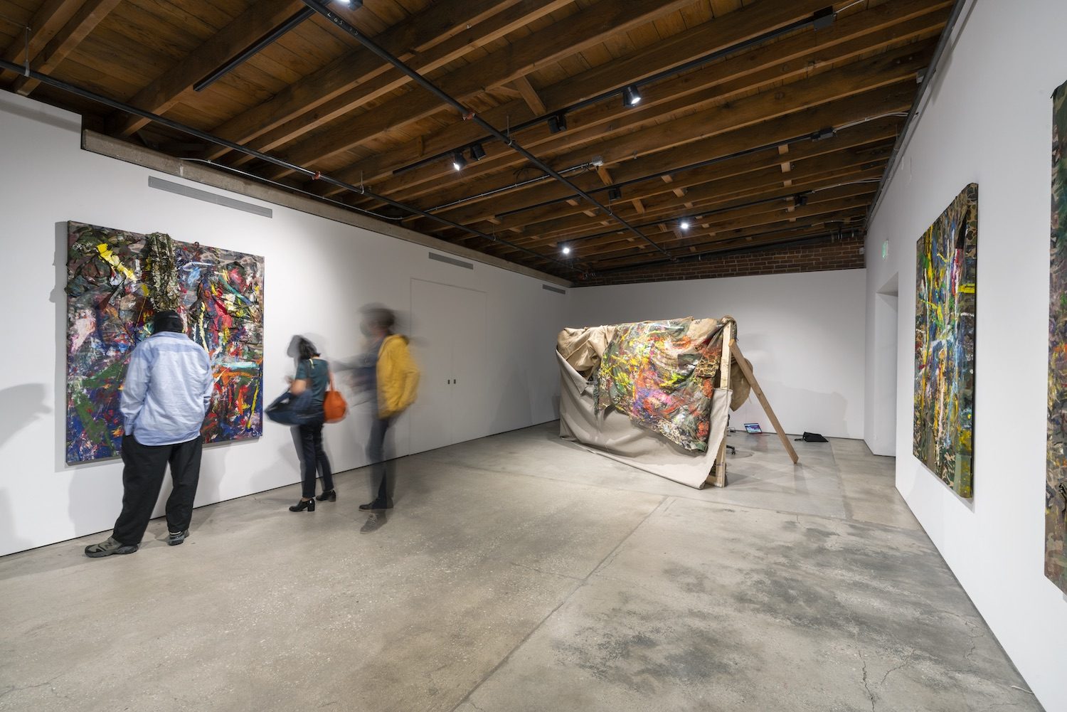 Installation view of A Doctor, a Painter, and an Alchemist Walk into a Bar, 2020