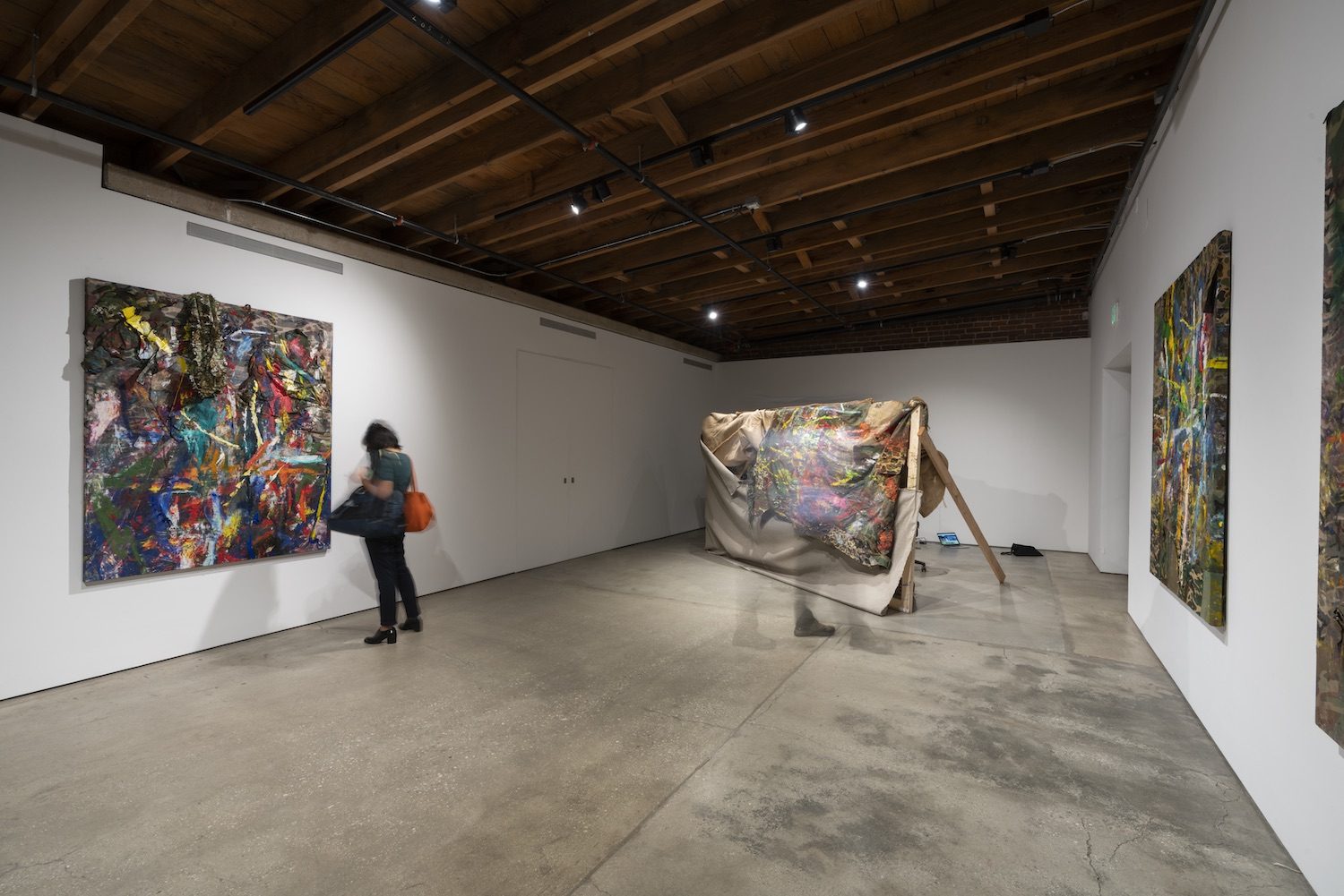 Installation view of A Doctor, a Painter, and an Alchemist Walk into a Bar, 2020