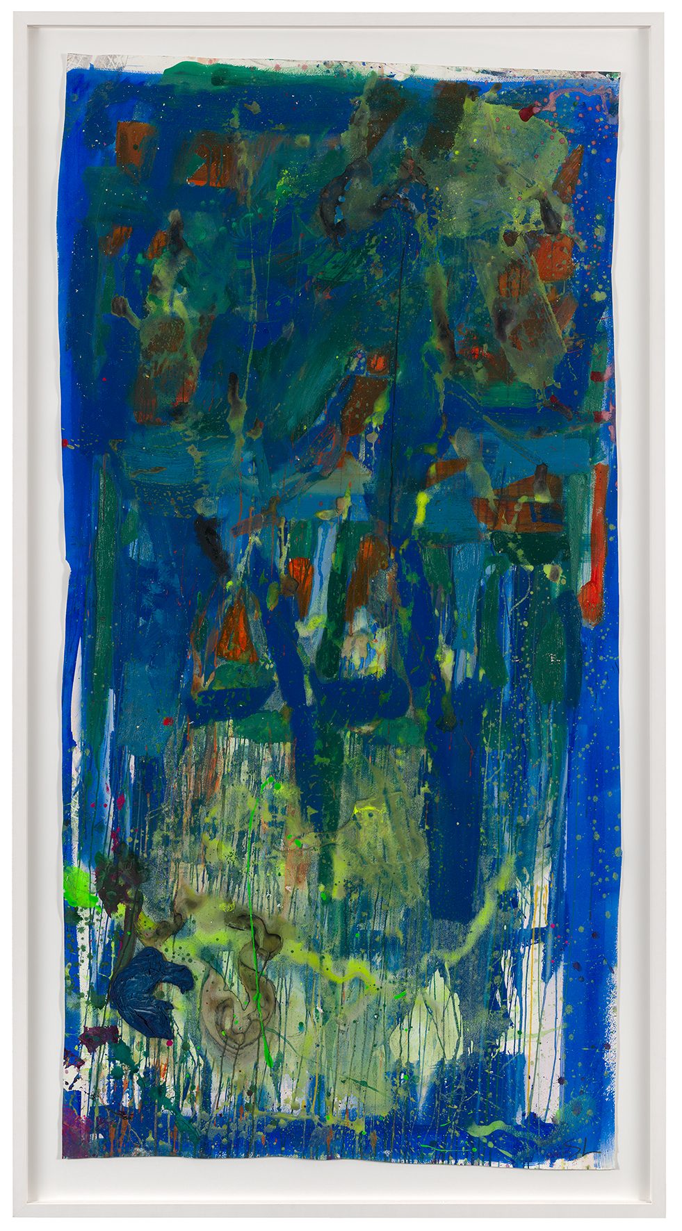 Spencer Lewis, Blue and Orange and Yellow and Green, 2024