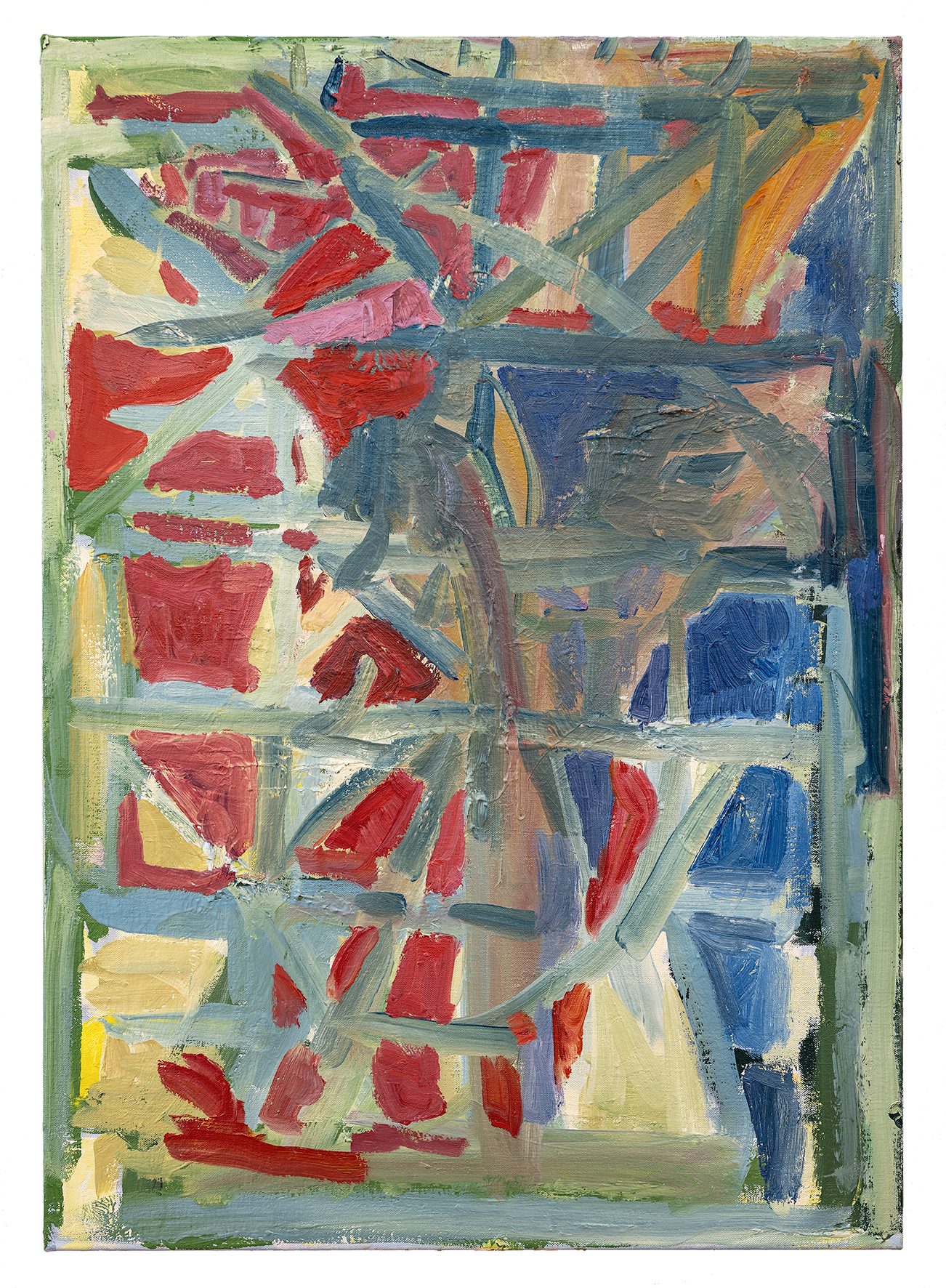 Spencer Lewis, Surrealist Red and Blue, 2024