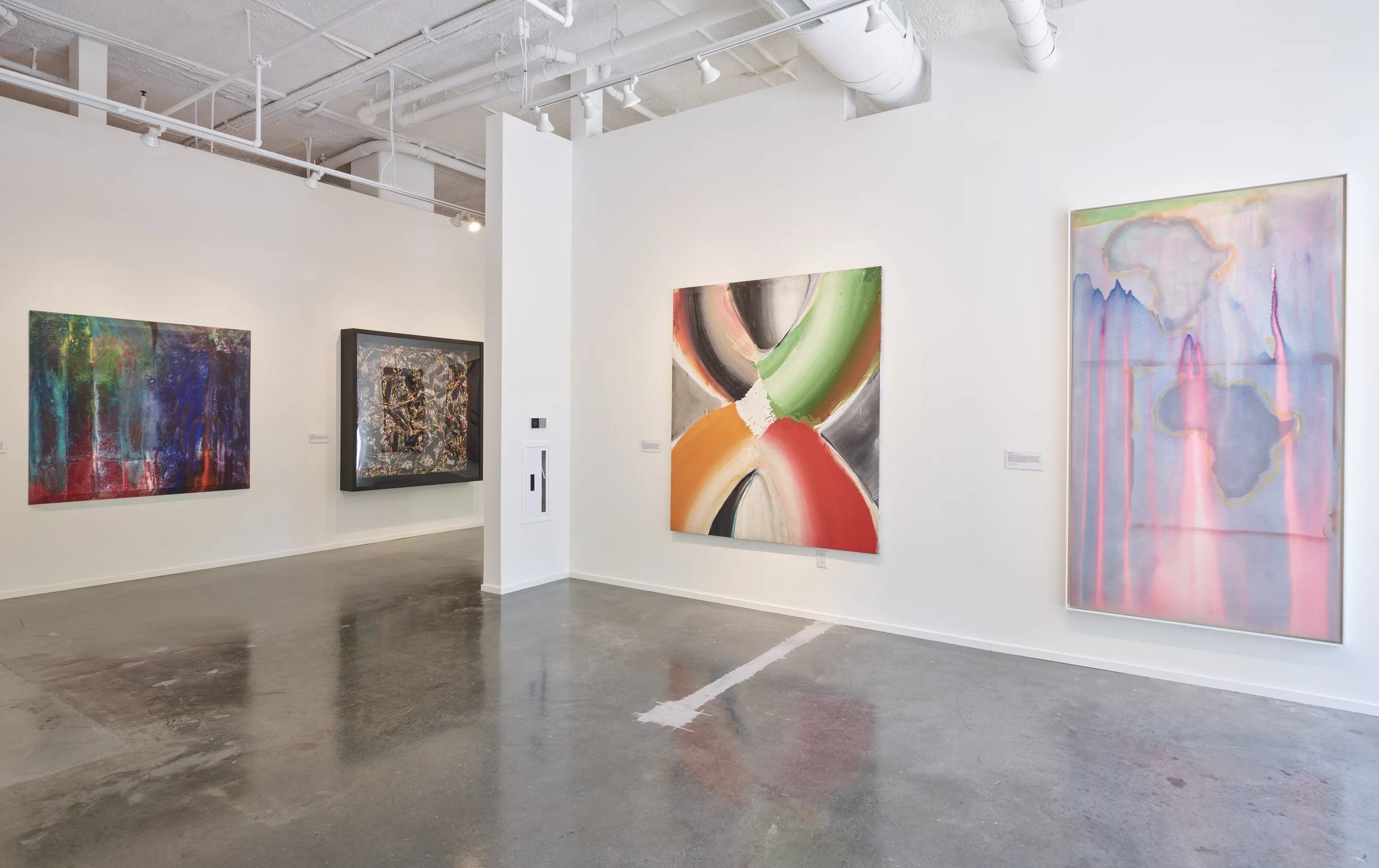 Installation view of Black Abstractionists: From Then 'til Now, 2022