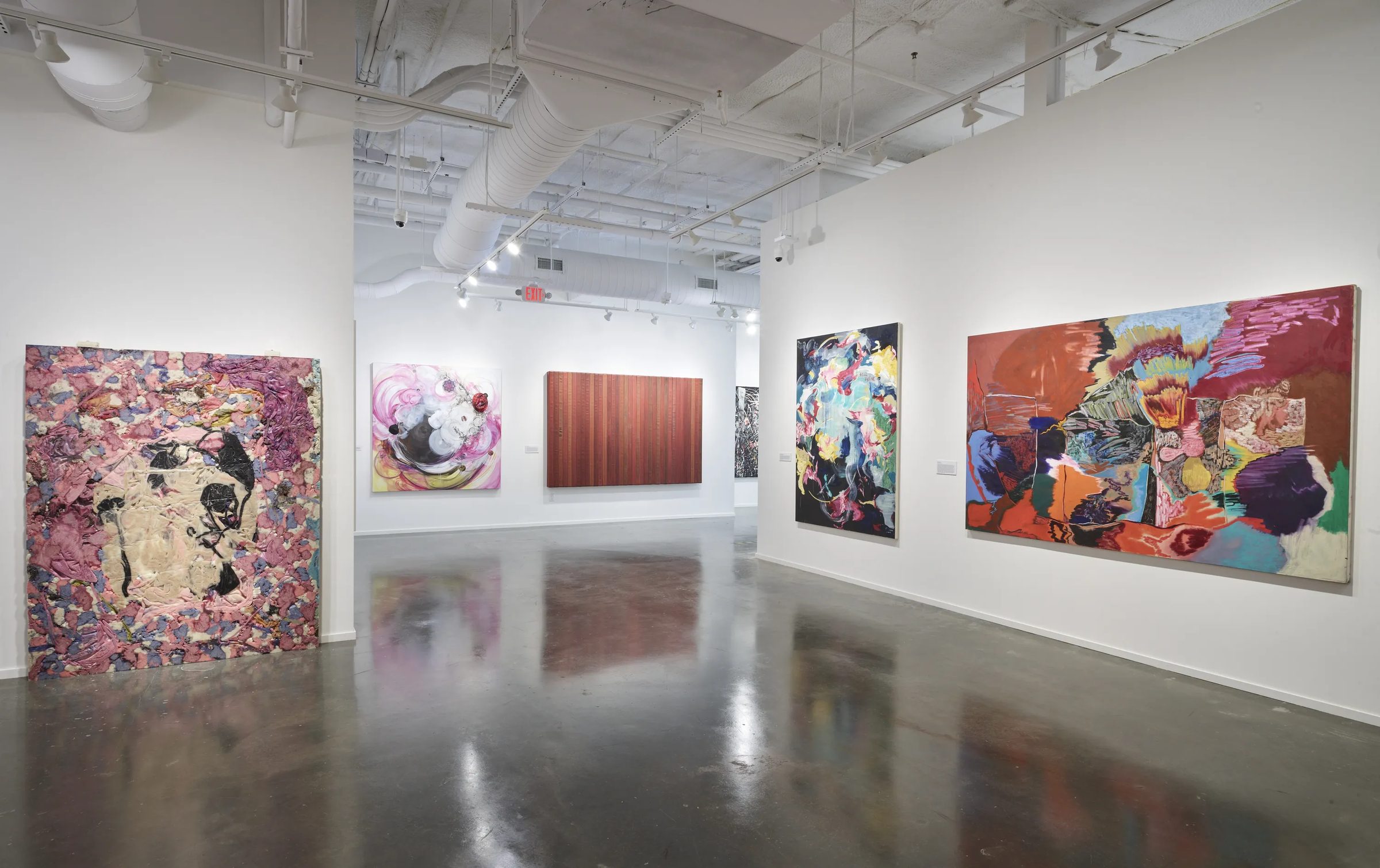Installation view of Black Abstractionists: From Then 'til Now, 2022