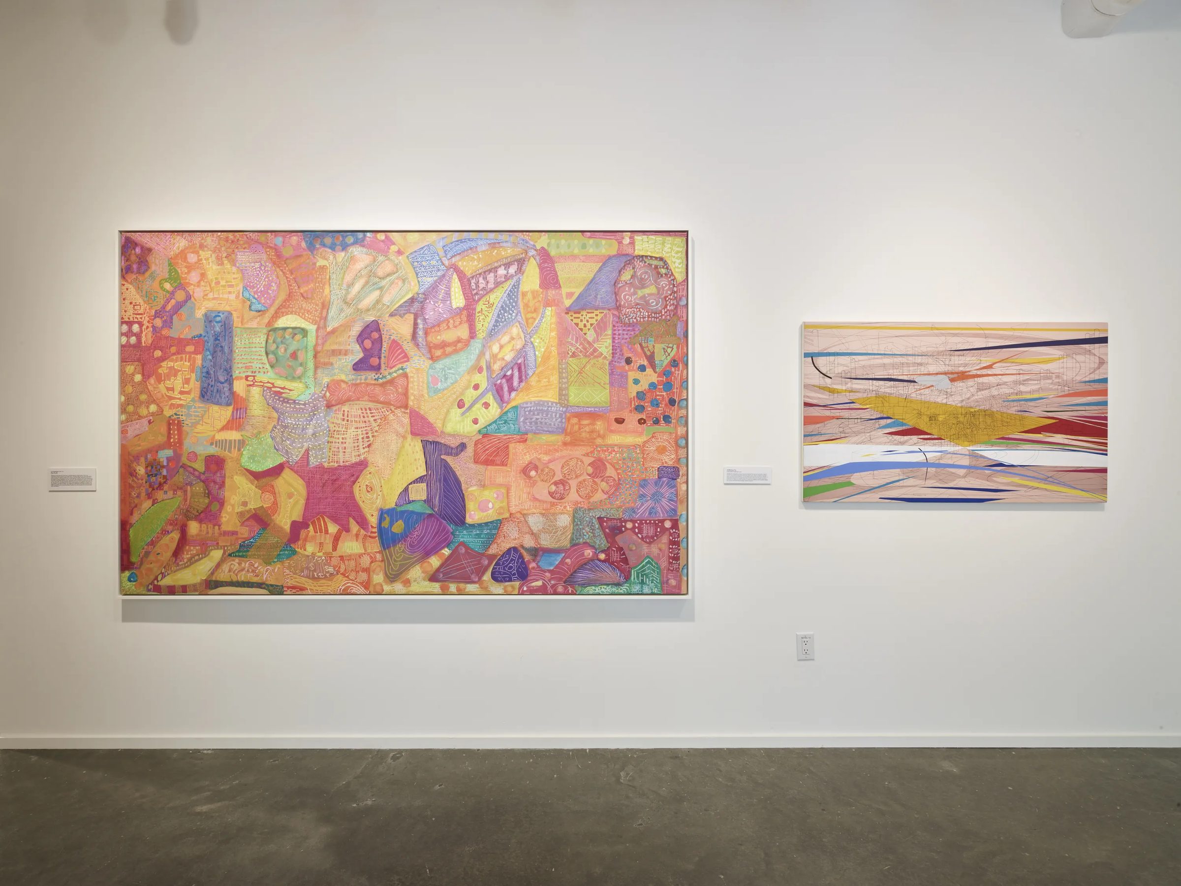 Installation view of Black Abstractionists: From Then 'til Now, 2022