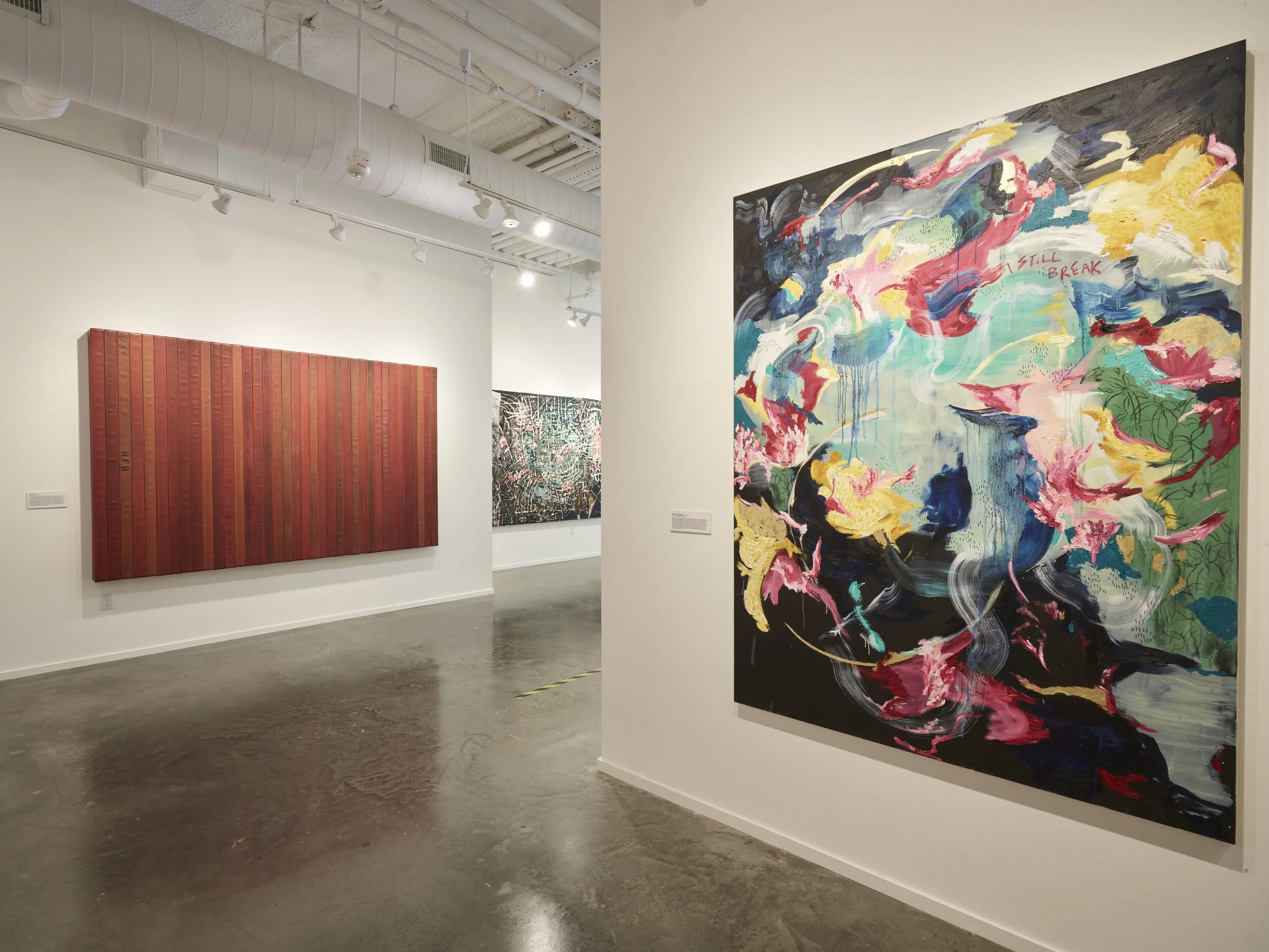 Installation view of Black Abstractionists: From Then 'til Now, 2022