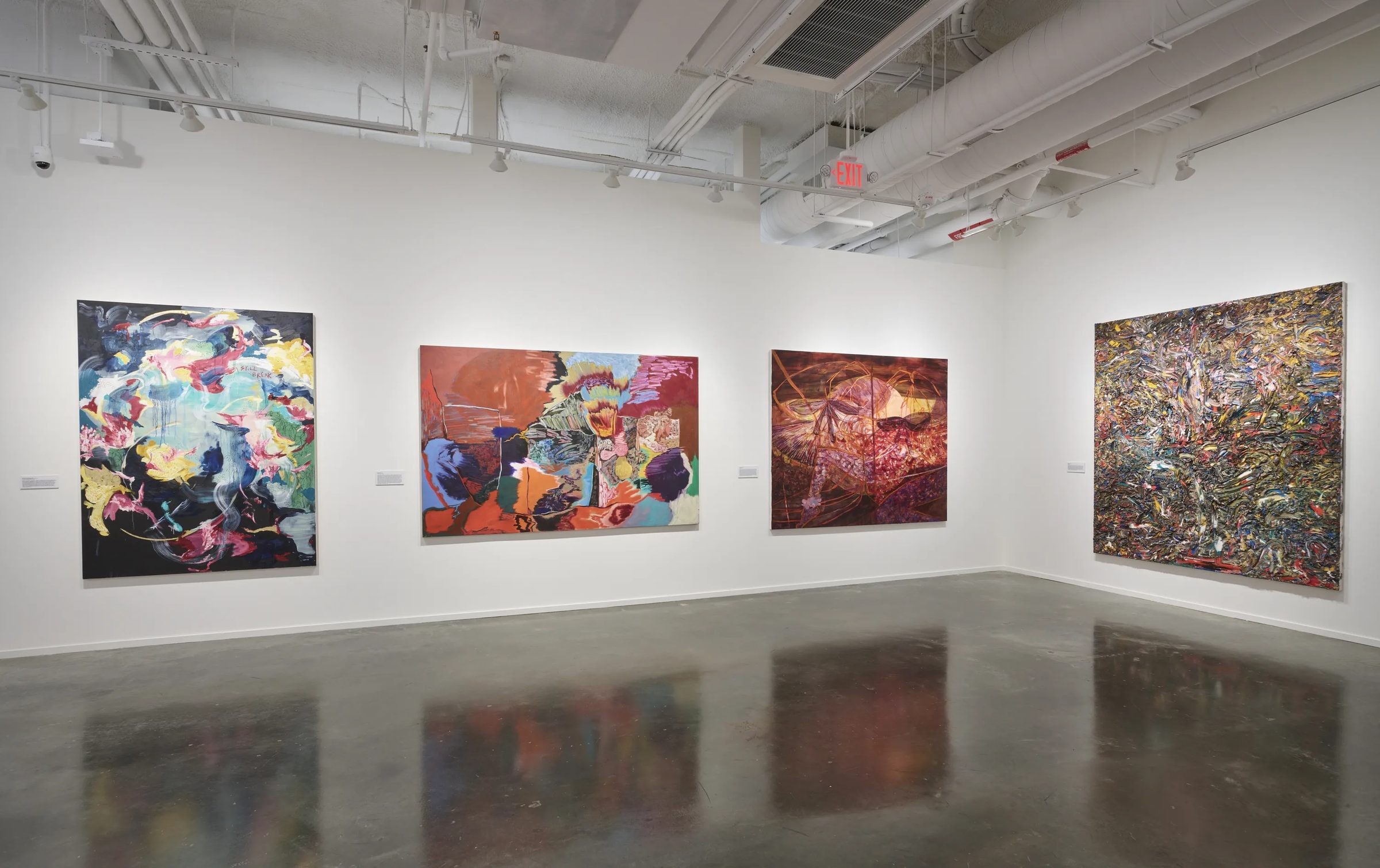 Installation view of Black Abstractionists: From Then 'til Now, 2022