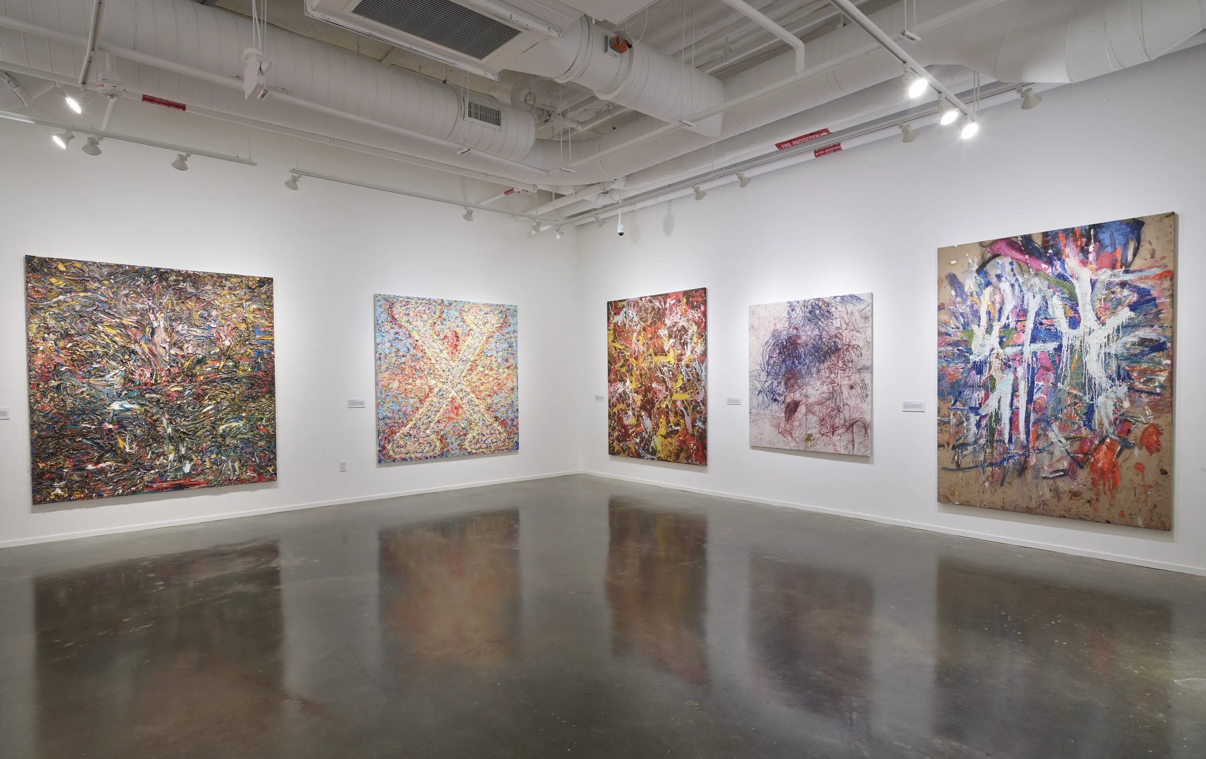 Installation view of Black Abstractionists: From Then 'til Now, 2022