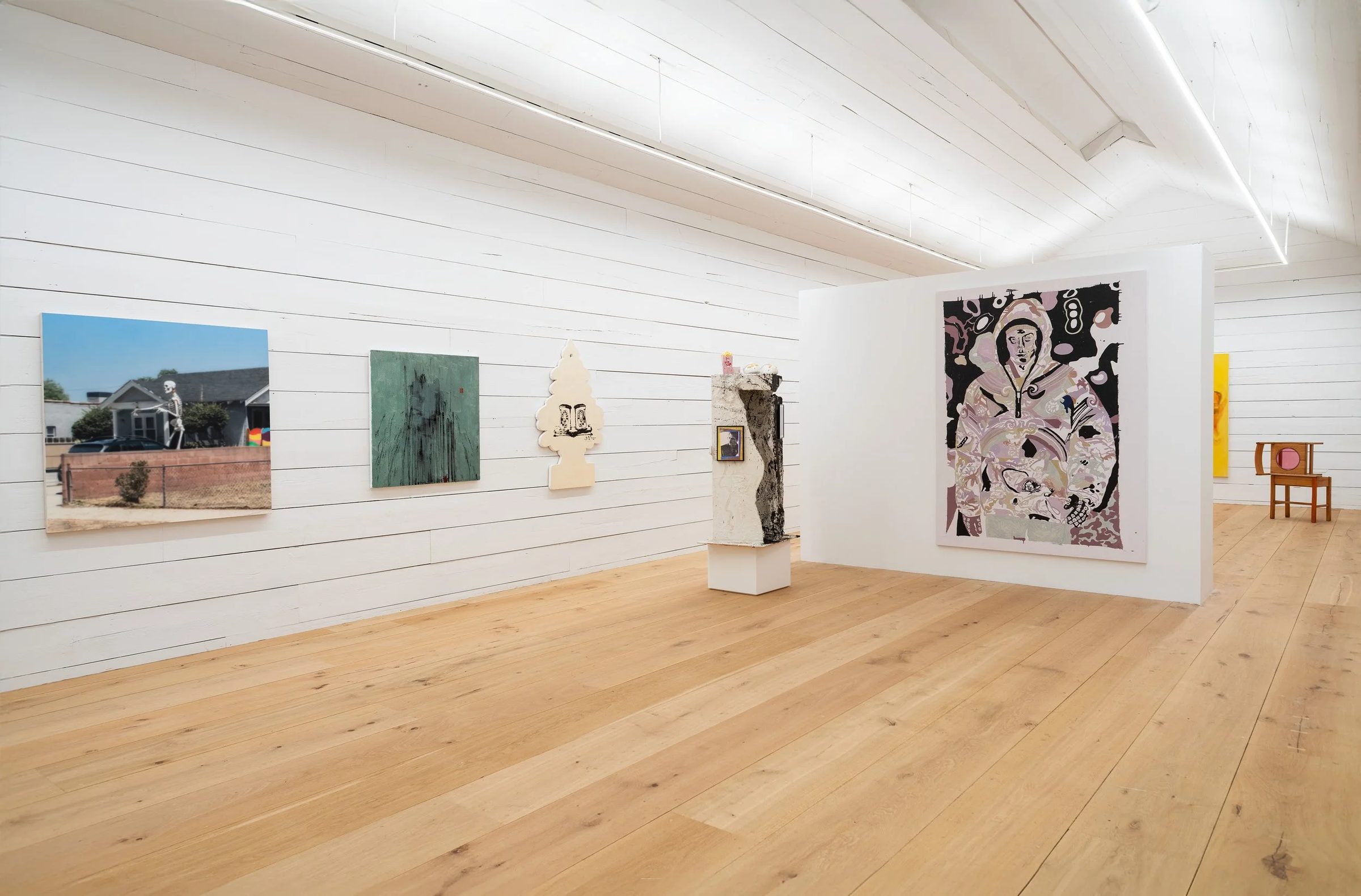 Installation view of Drunk vs. Stoned 3, The Ranch, Montauk, 2023