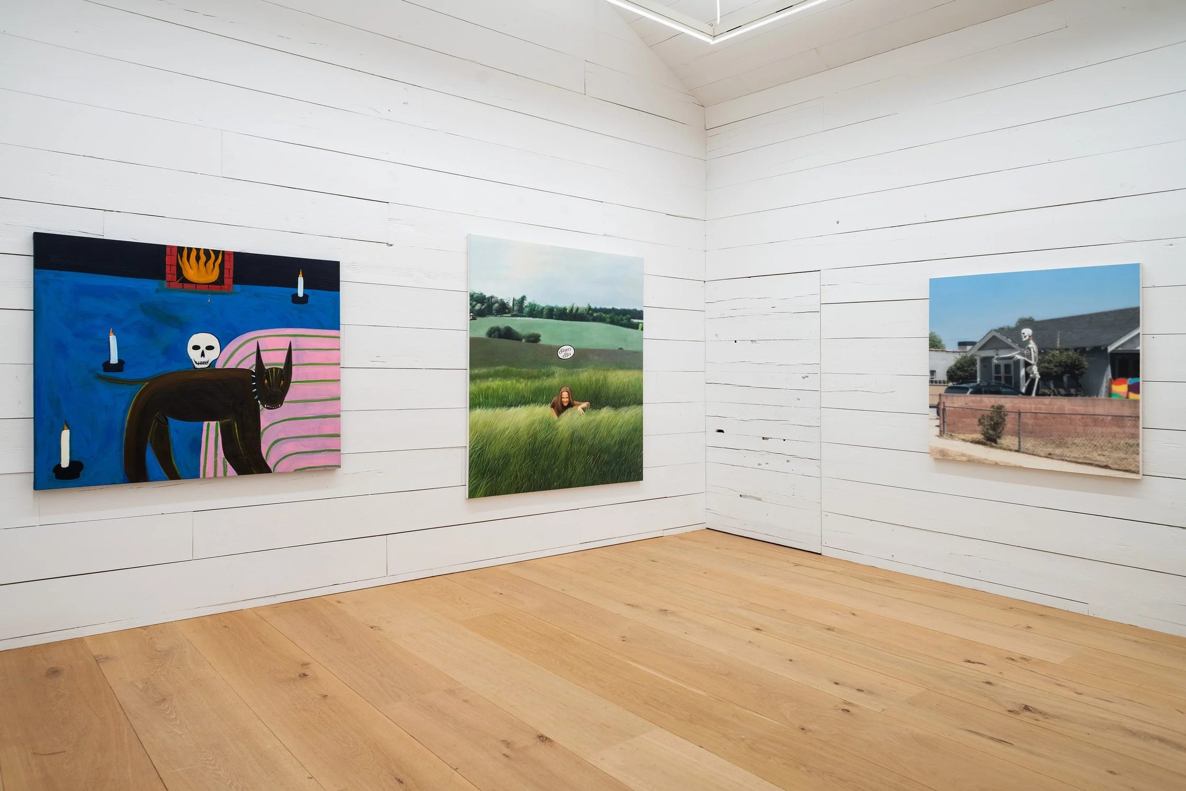 Installation view of Drunk vs. Stoned 3, 2023