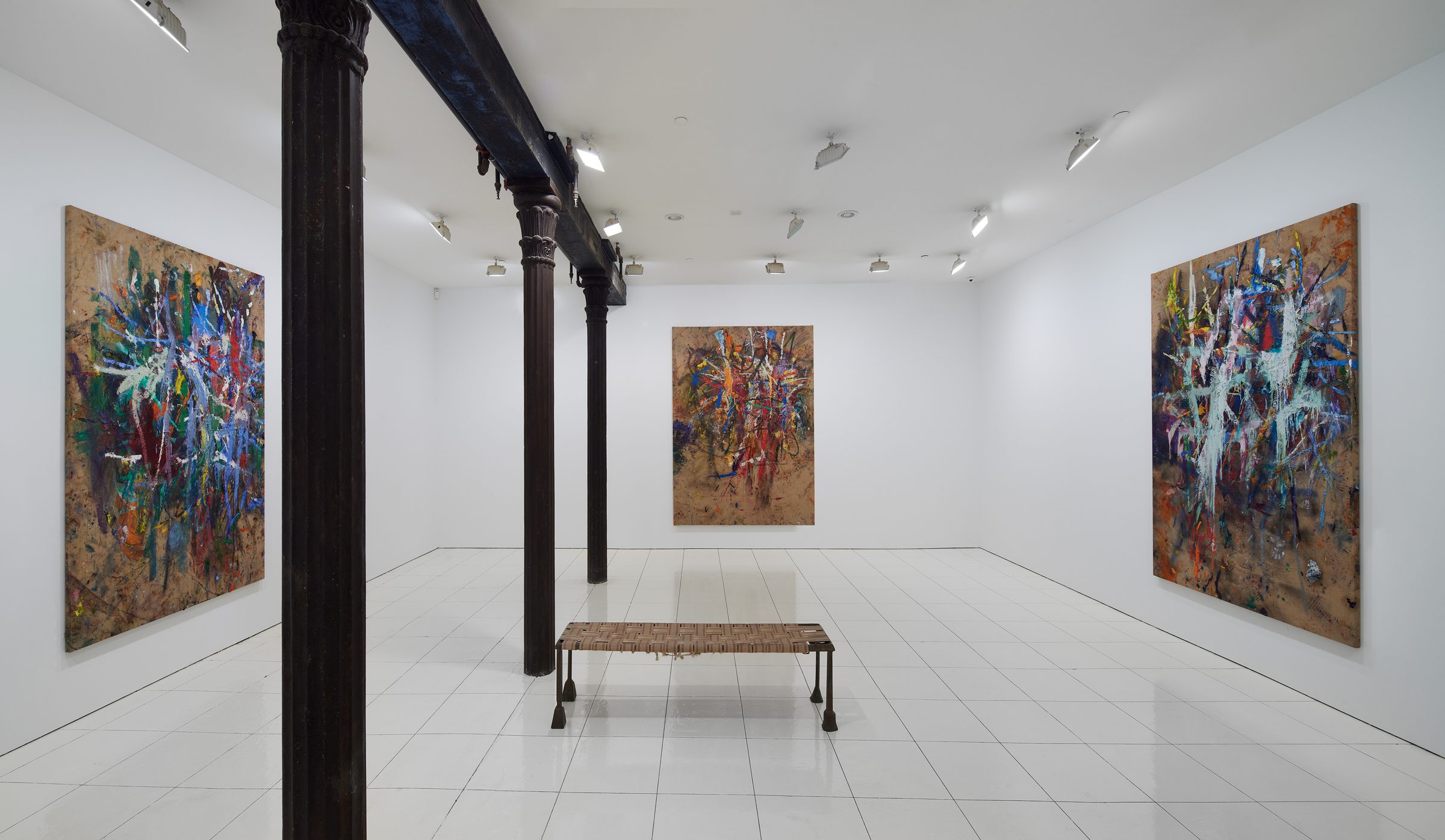 Installation view of Four New Works, 2021