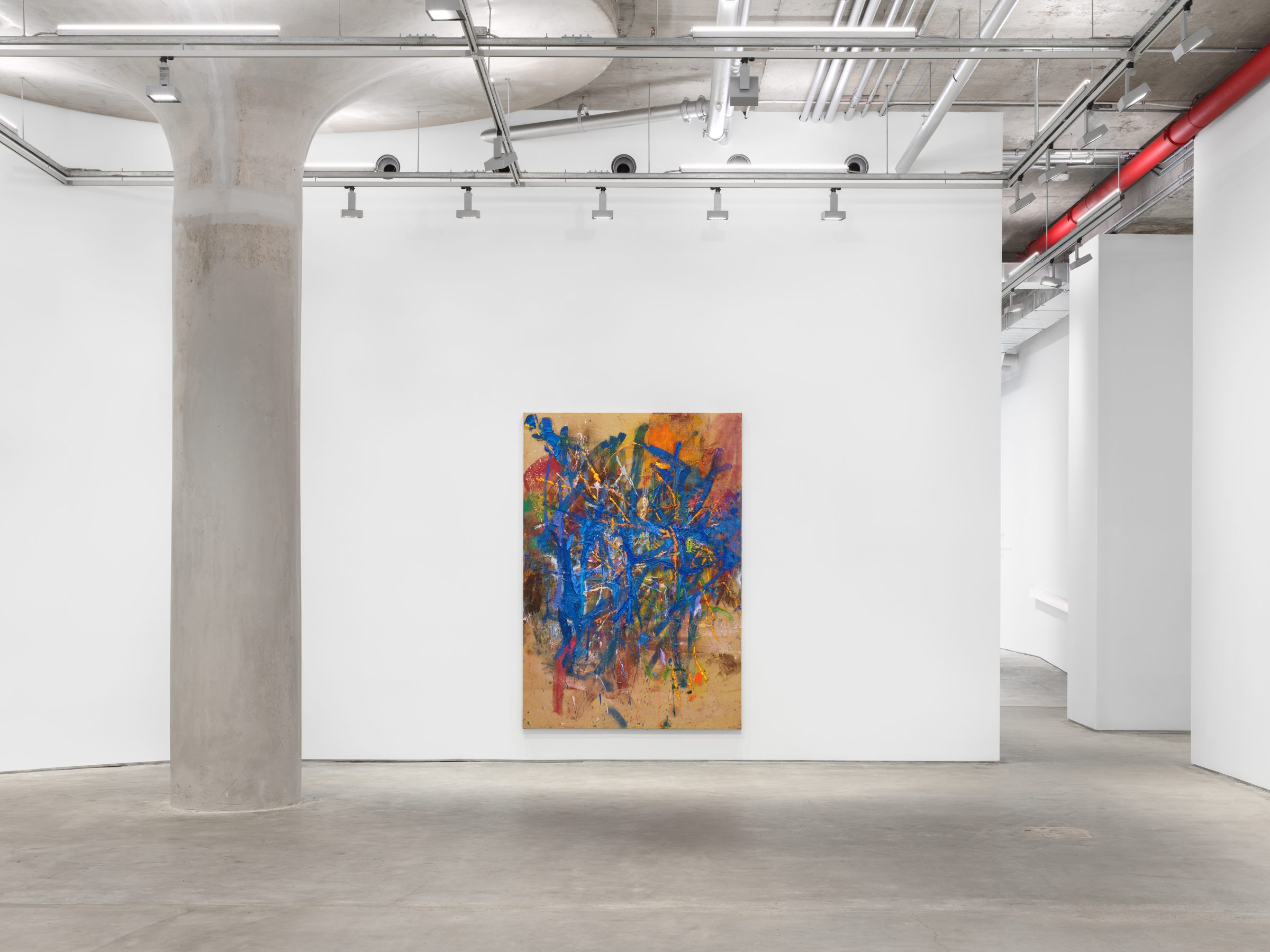 Installation view of Jacques (Pink and Purple Paintings for My Dad), 2022