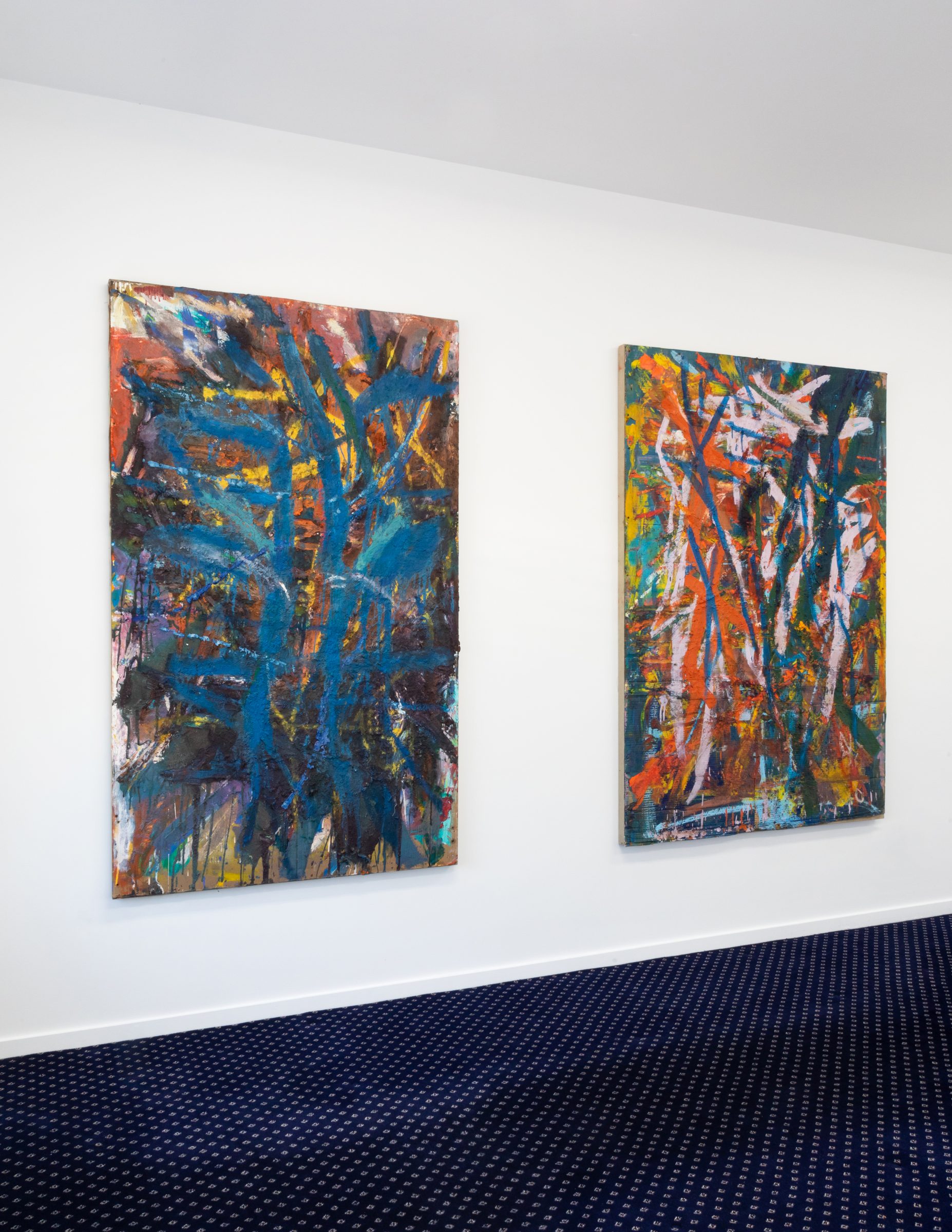 Installation view of Literacy Devolves into Violence, 2020