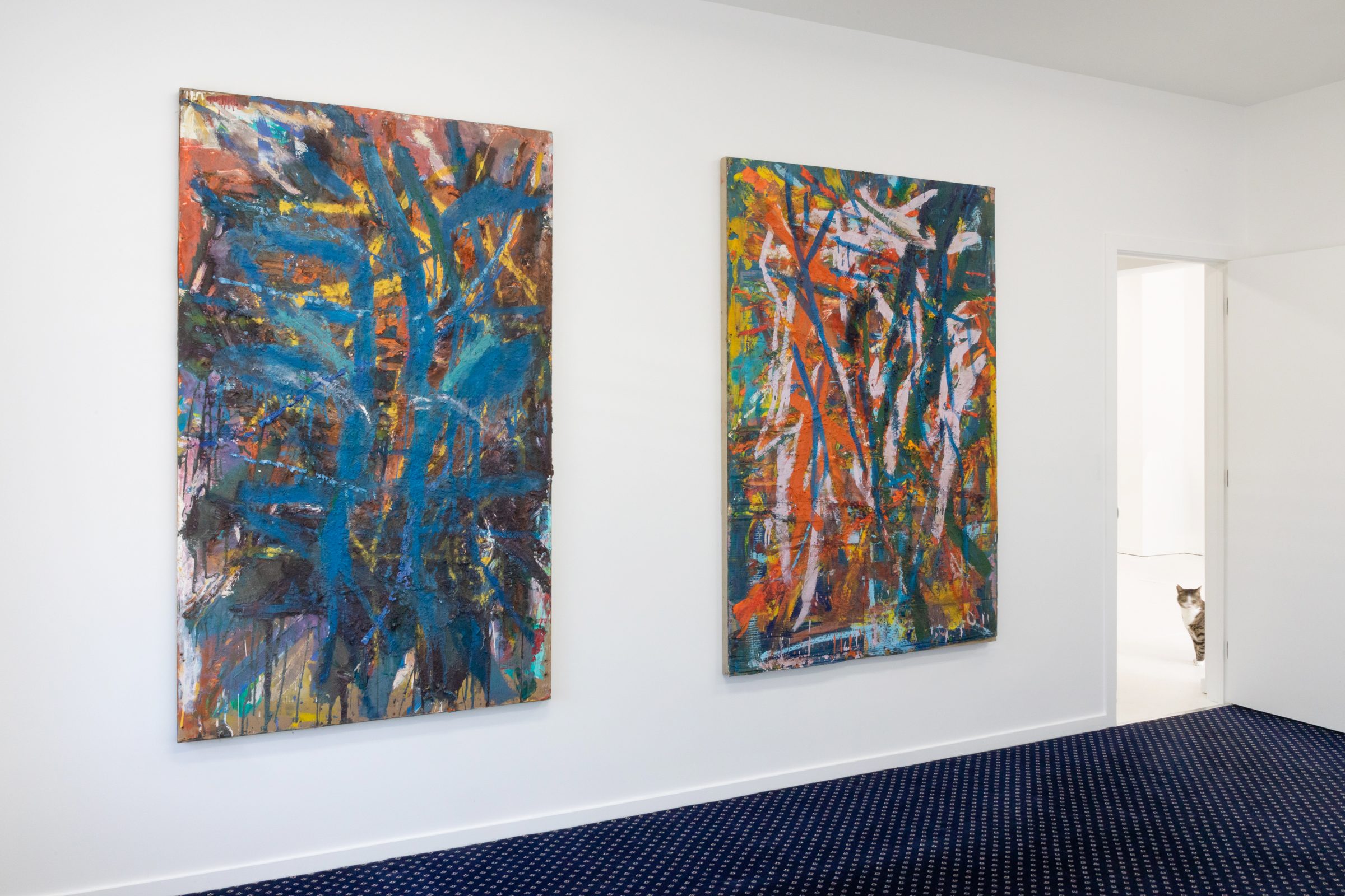 Installation view of Literacy Devolves into Violence, 2020