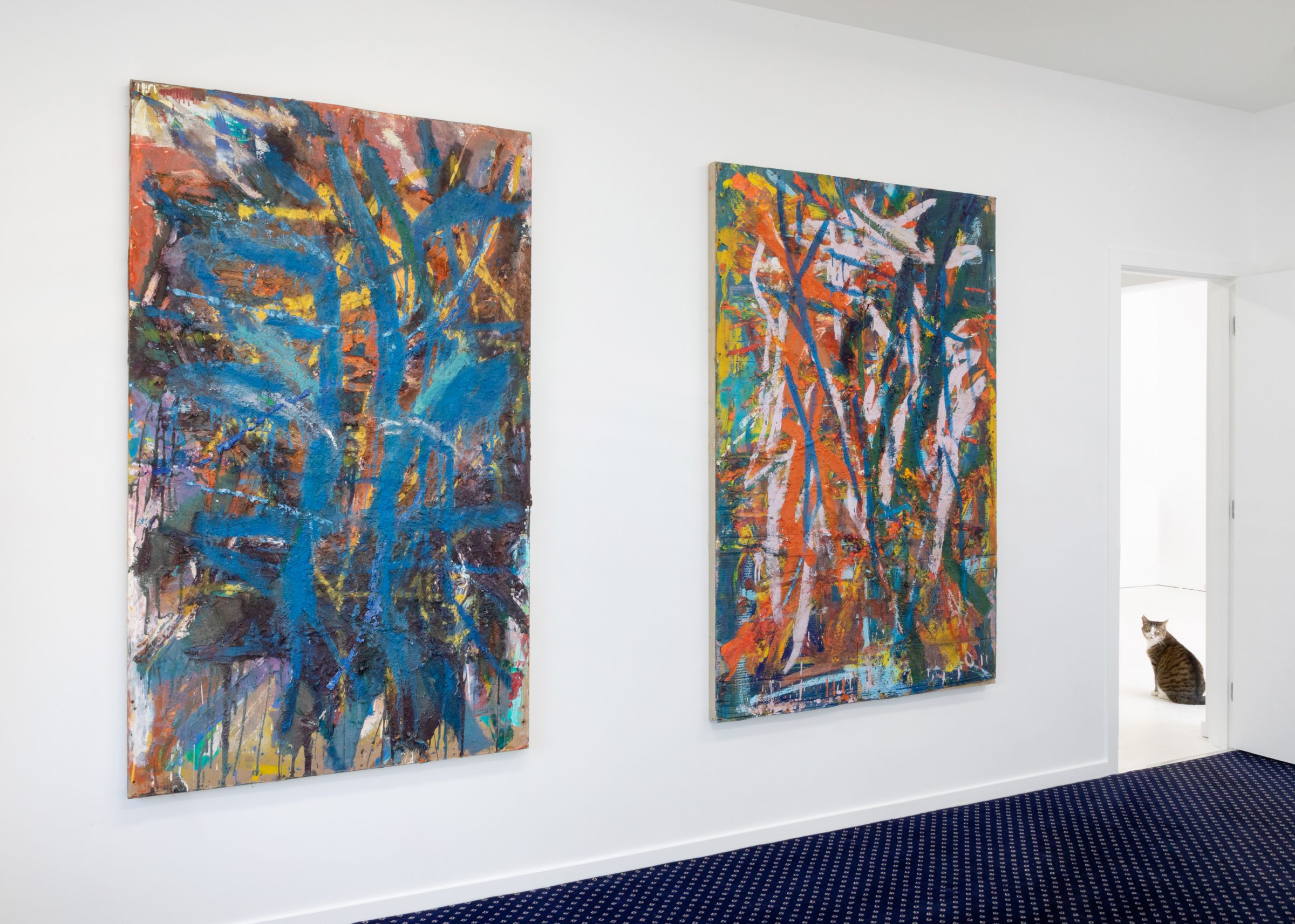 Installation view of Literacy Devolves into Violence, 2020