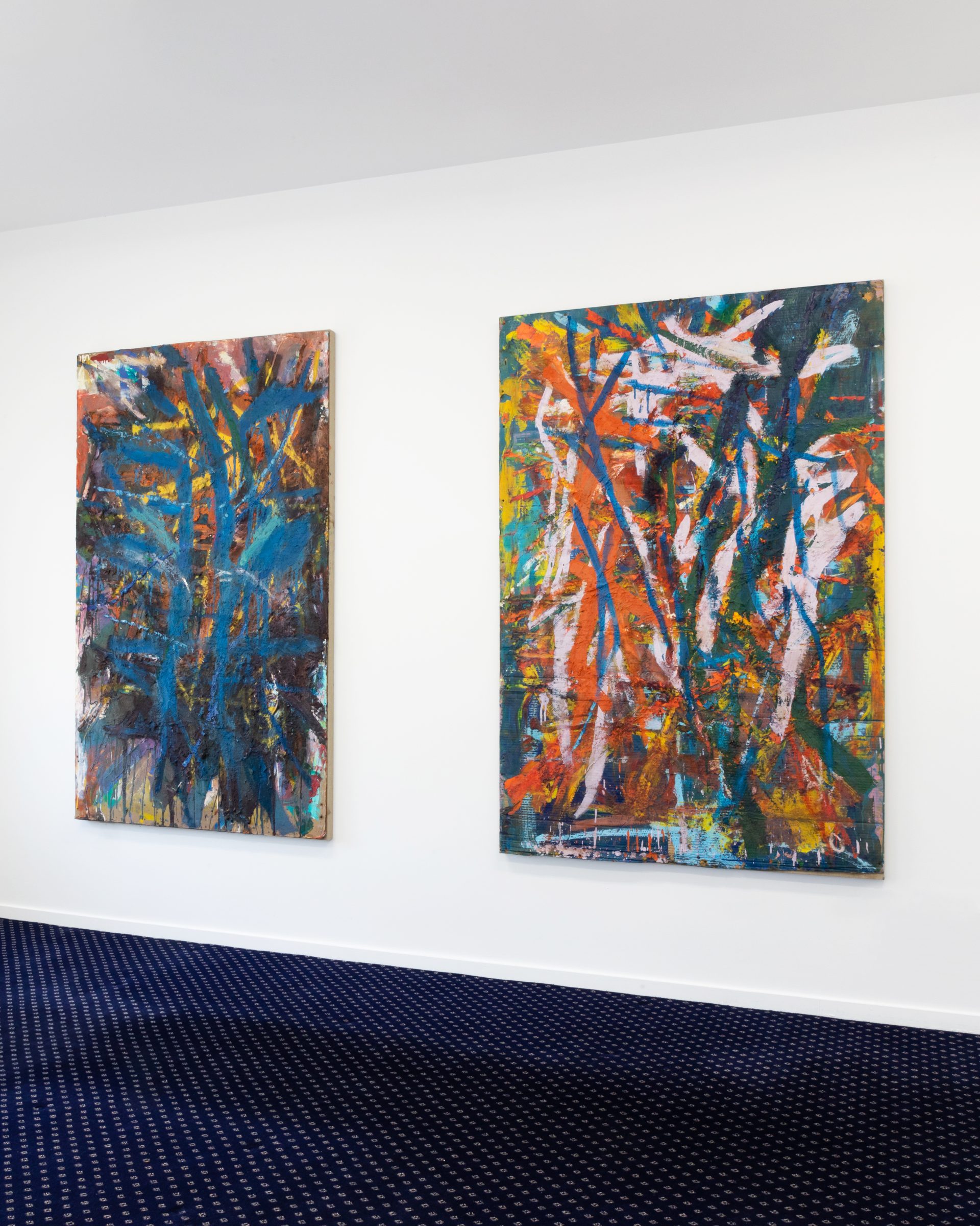 Installation view of Literacy Devolves into Violence, 2020