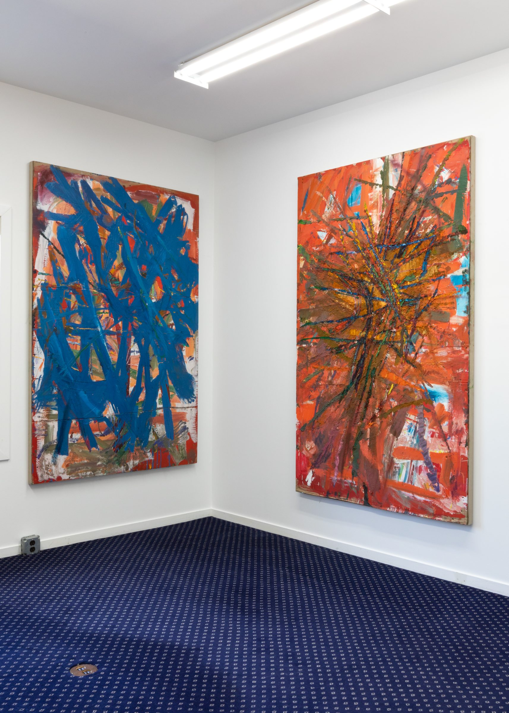 Installation view of Literacy Devolves into Violence, 2020