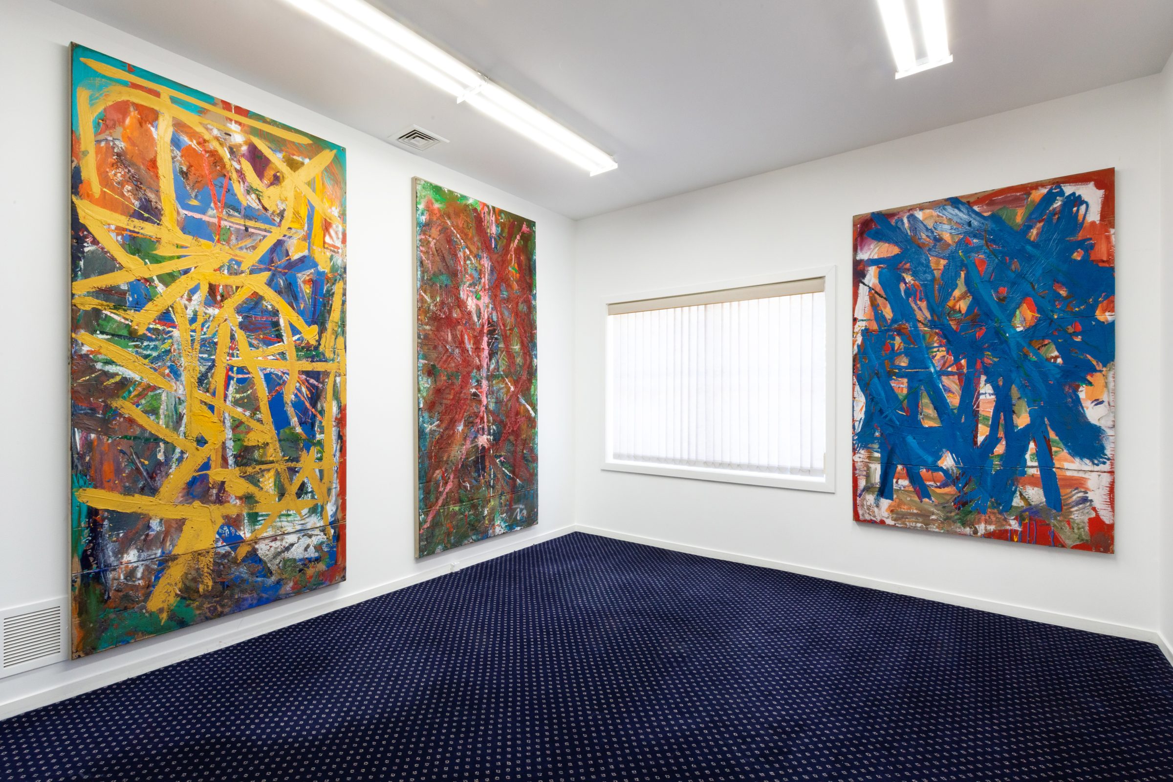 Installation view of Literacy Devolves into Violence, 2020