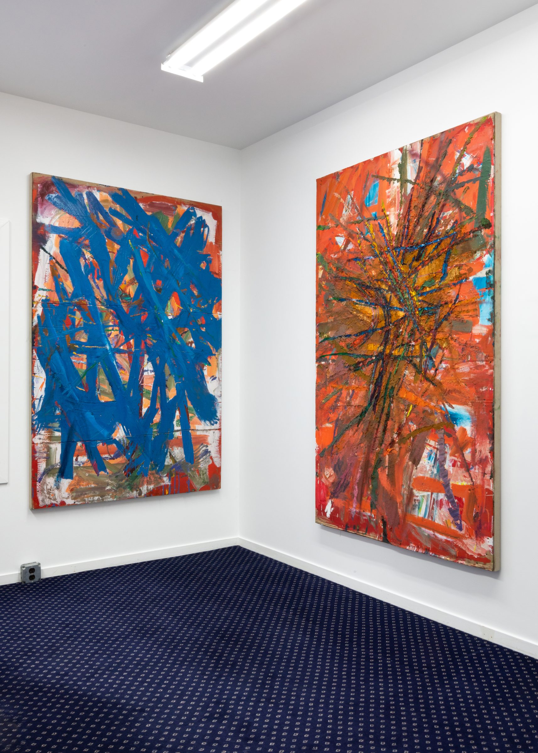 Installation view of Literacy Devolves into Violence, 2020