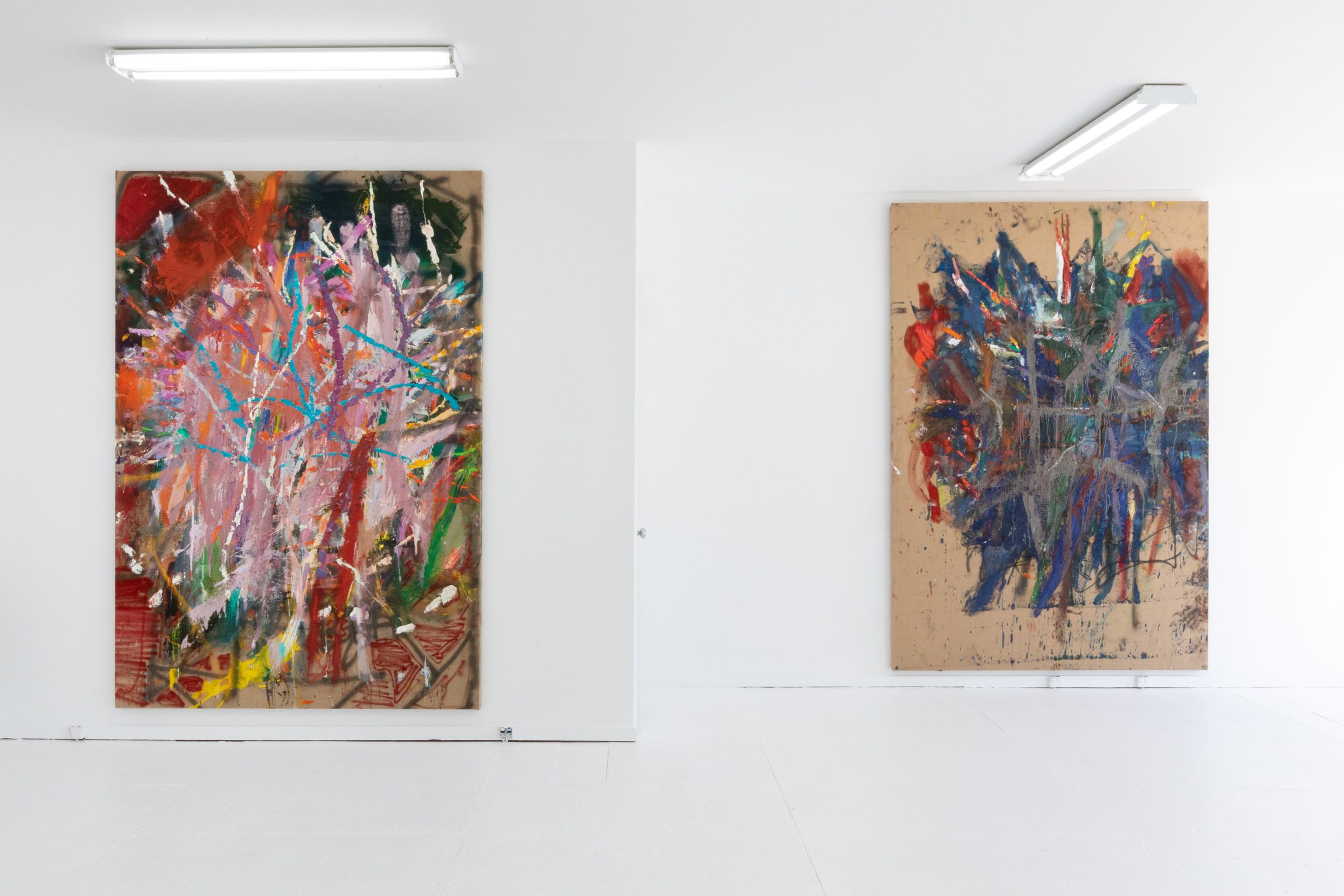 Installation view of Literacy Devolves into Violence, 2020