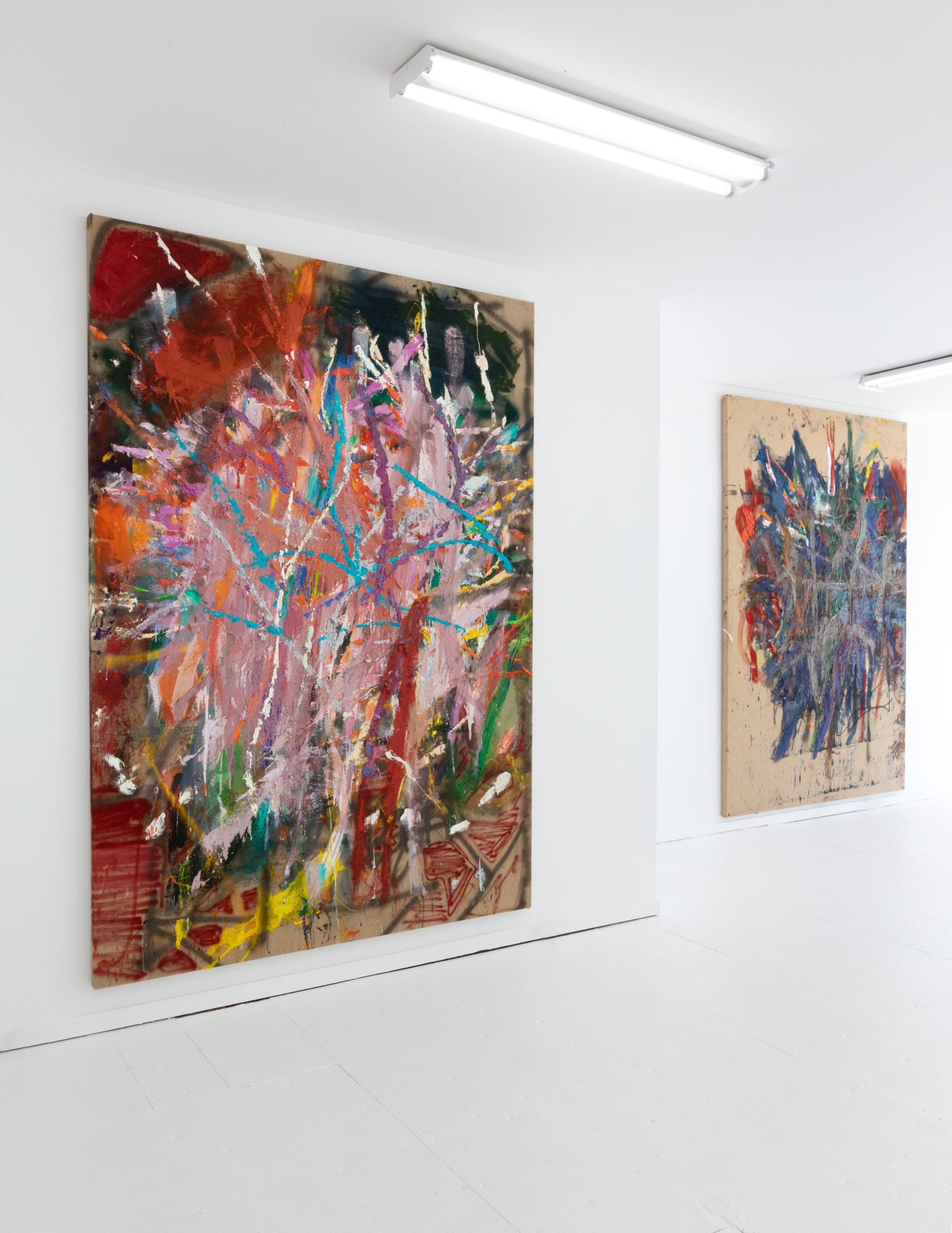 Installation view of Literacy Devolves into Violence, 2020
