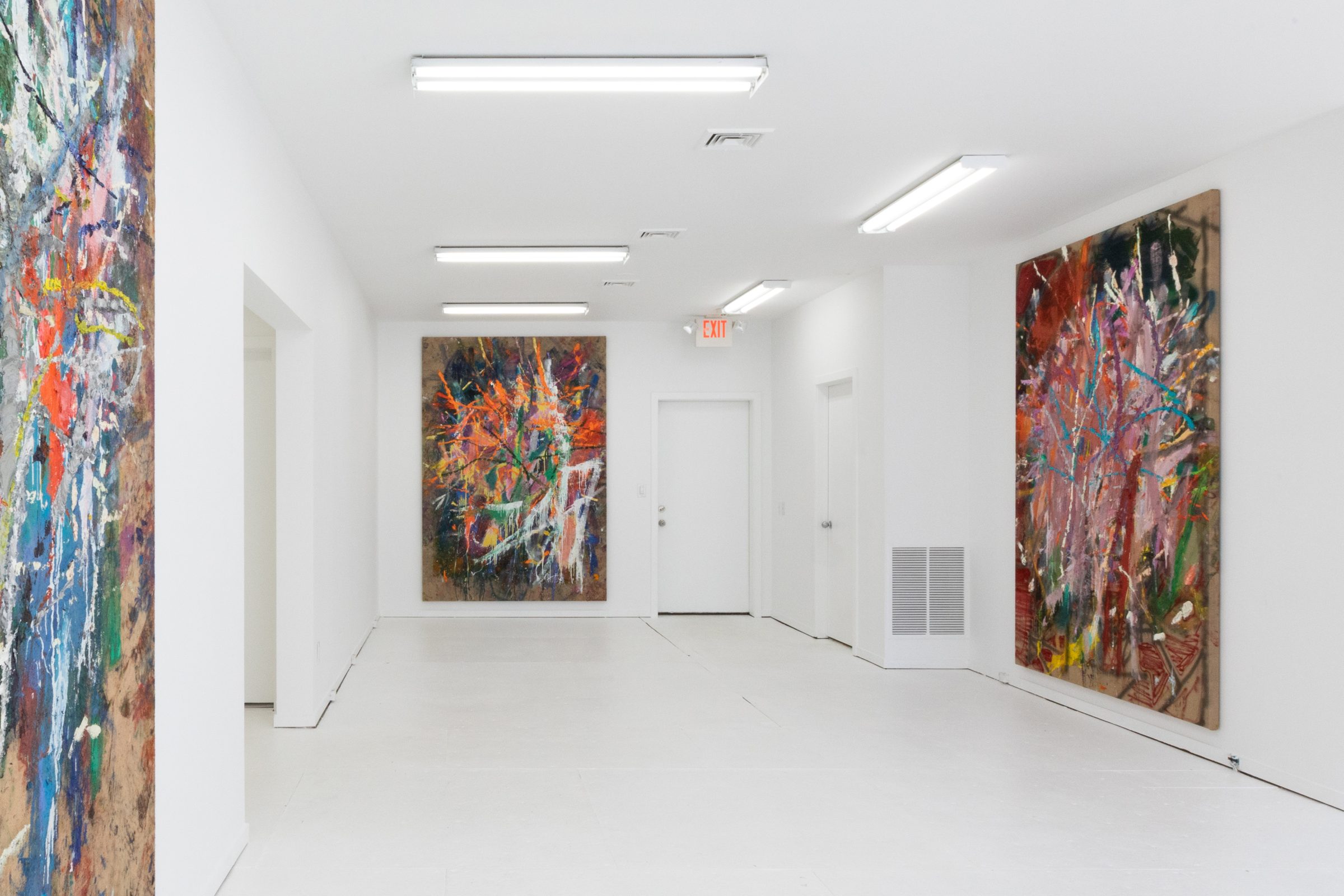 Installation view of Literacy Devolves into Violence, 2020