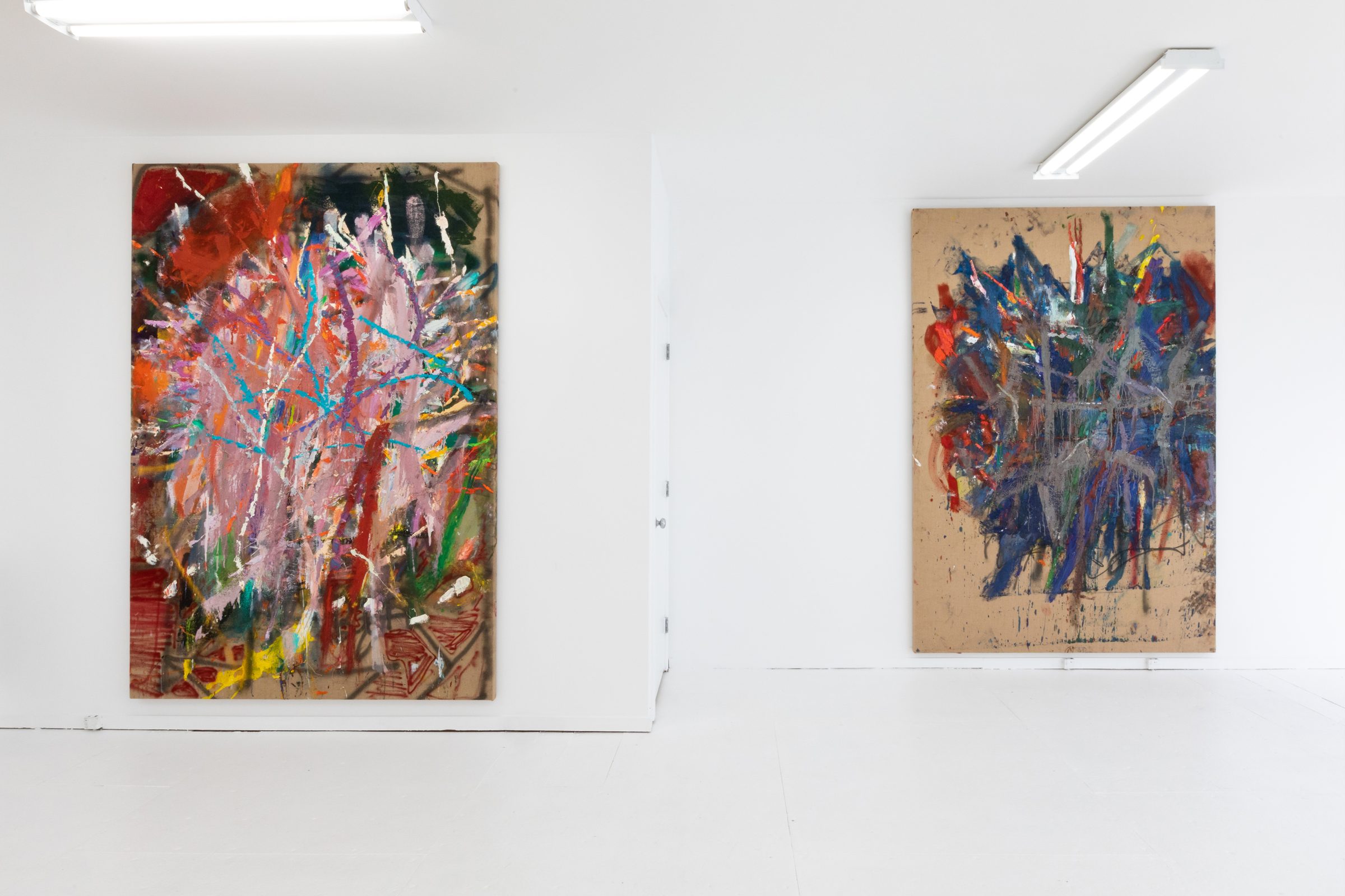 Installation view of Literacy Devolves into Violence, 2020