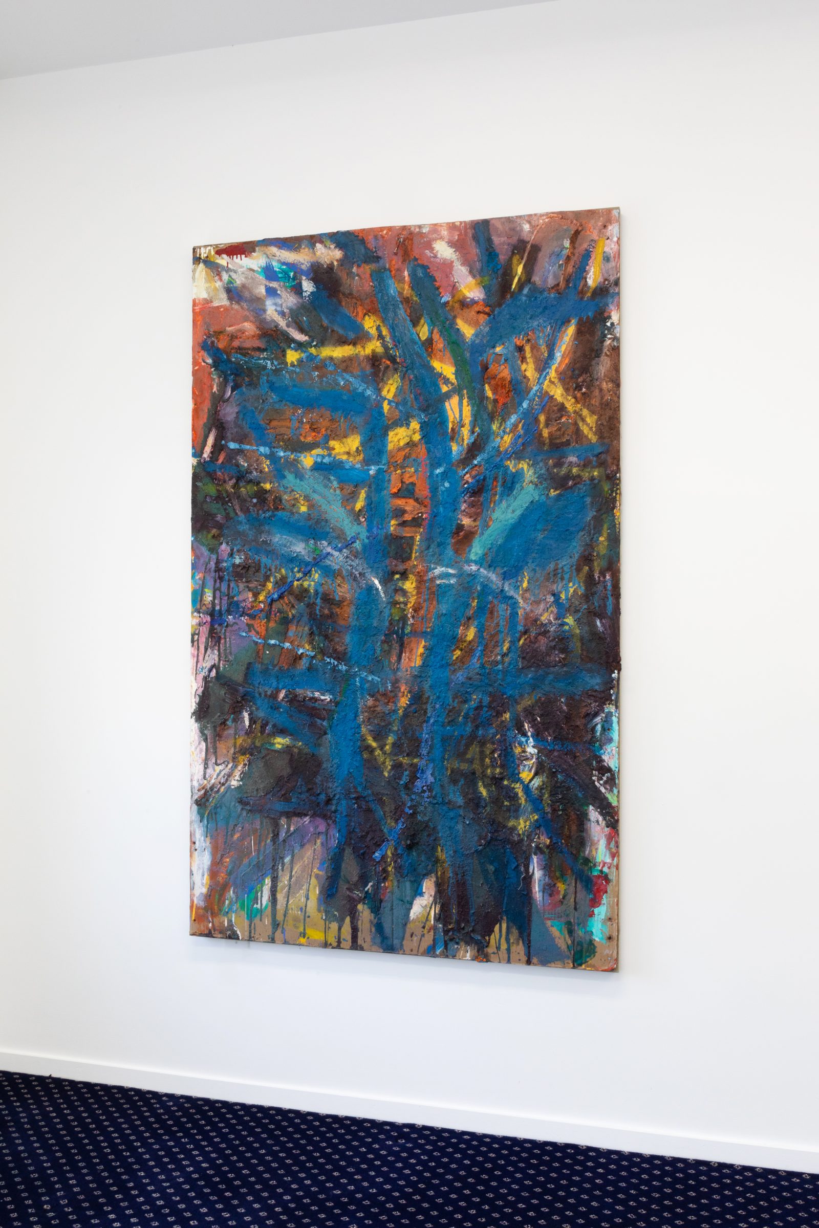 Installation view of Literacy Devolves into Violence, 2020