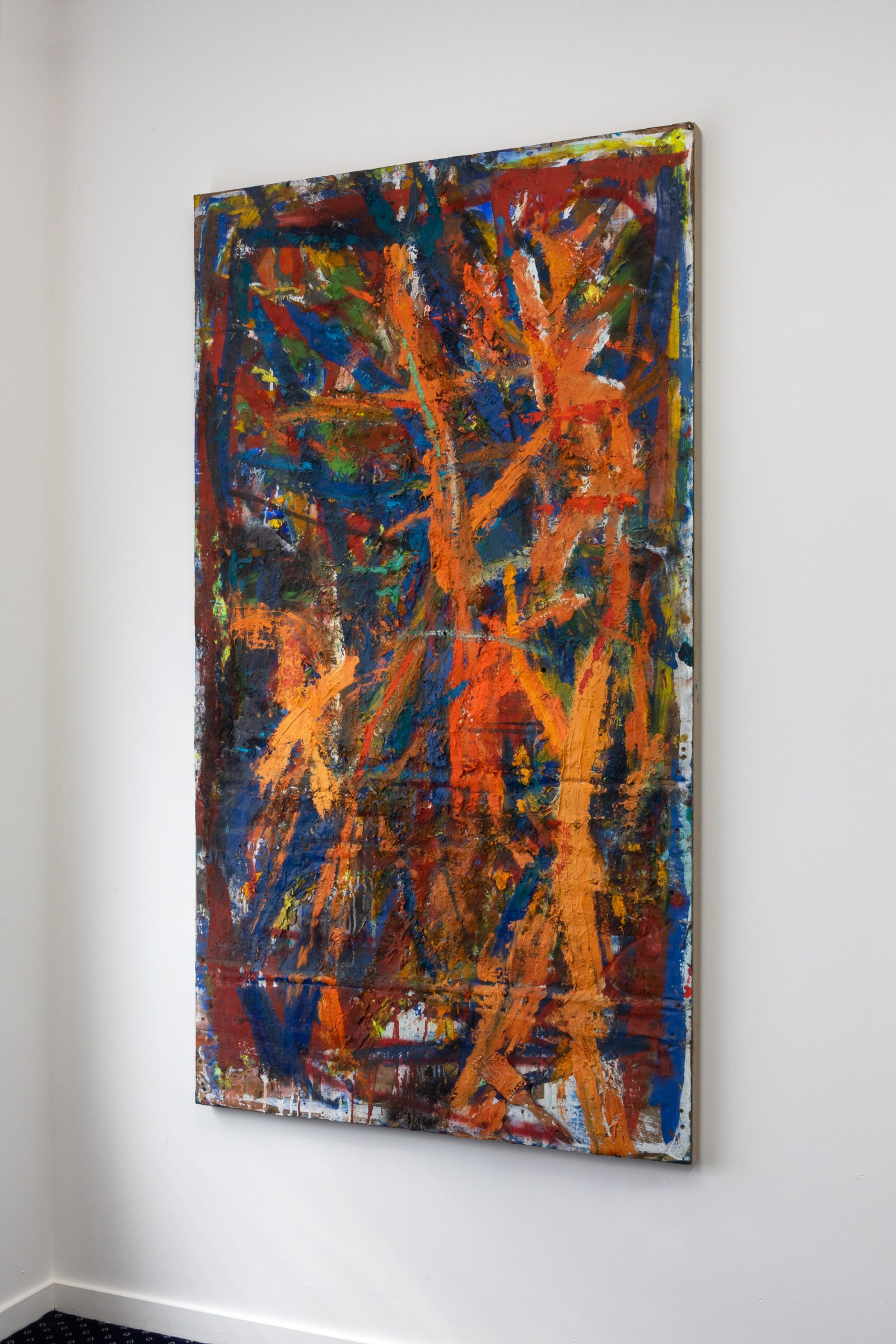 Installation view of Literacy Devolves into Violence, 2020