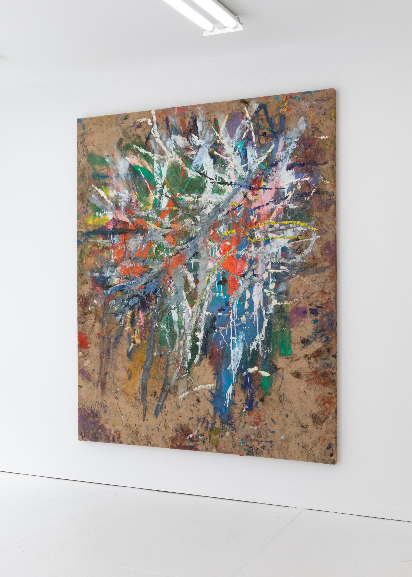Installation view of Literacy Devolves into Violence, 2020