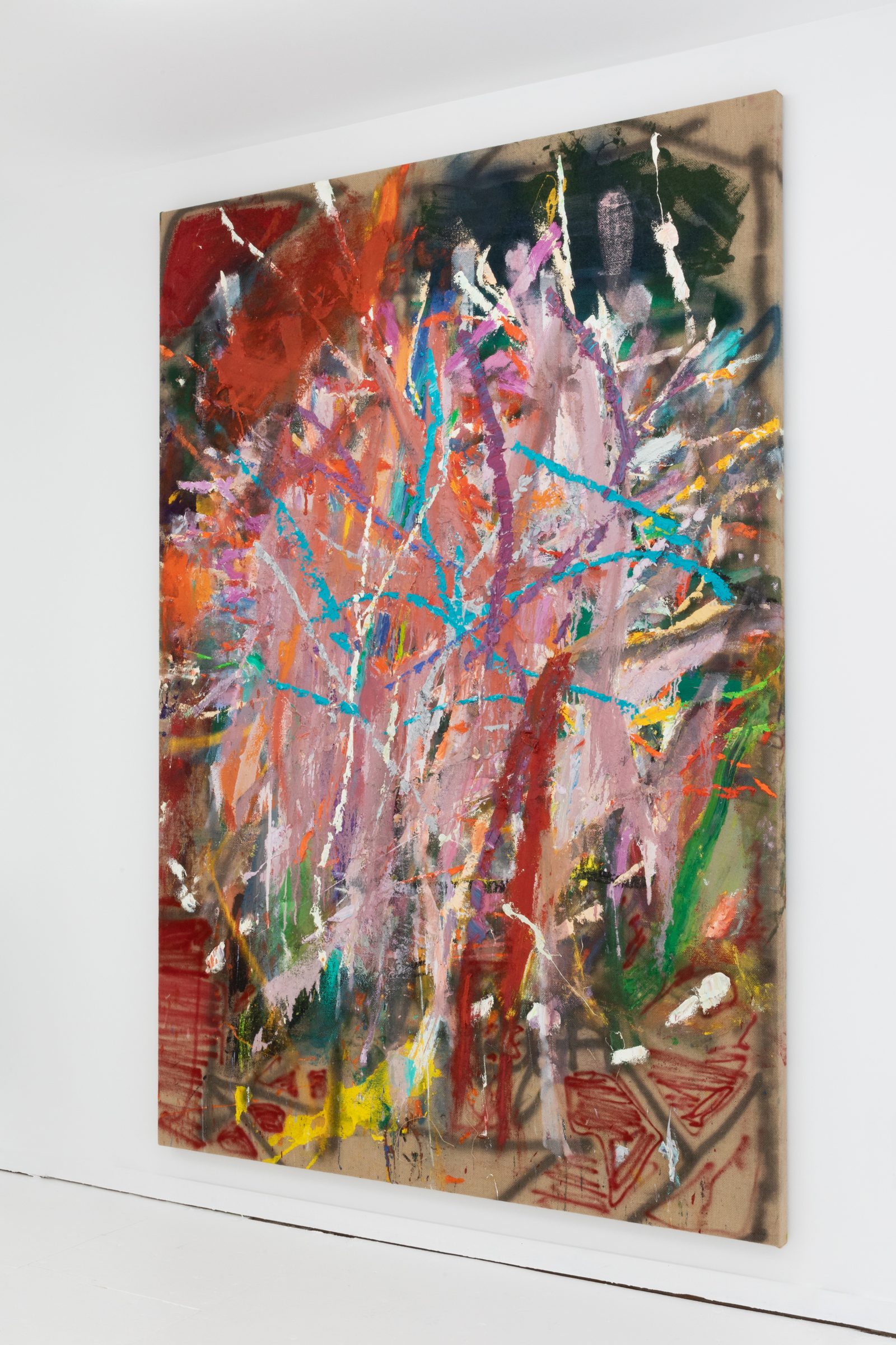 Installation view of Literacy Devolves into Violence, 2020
