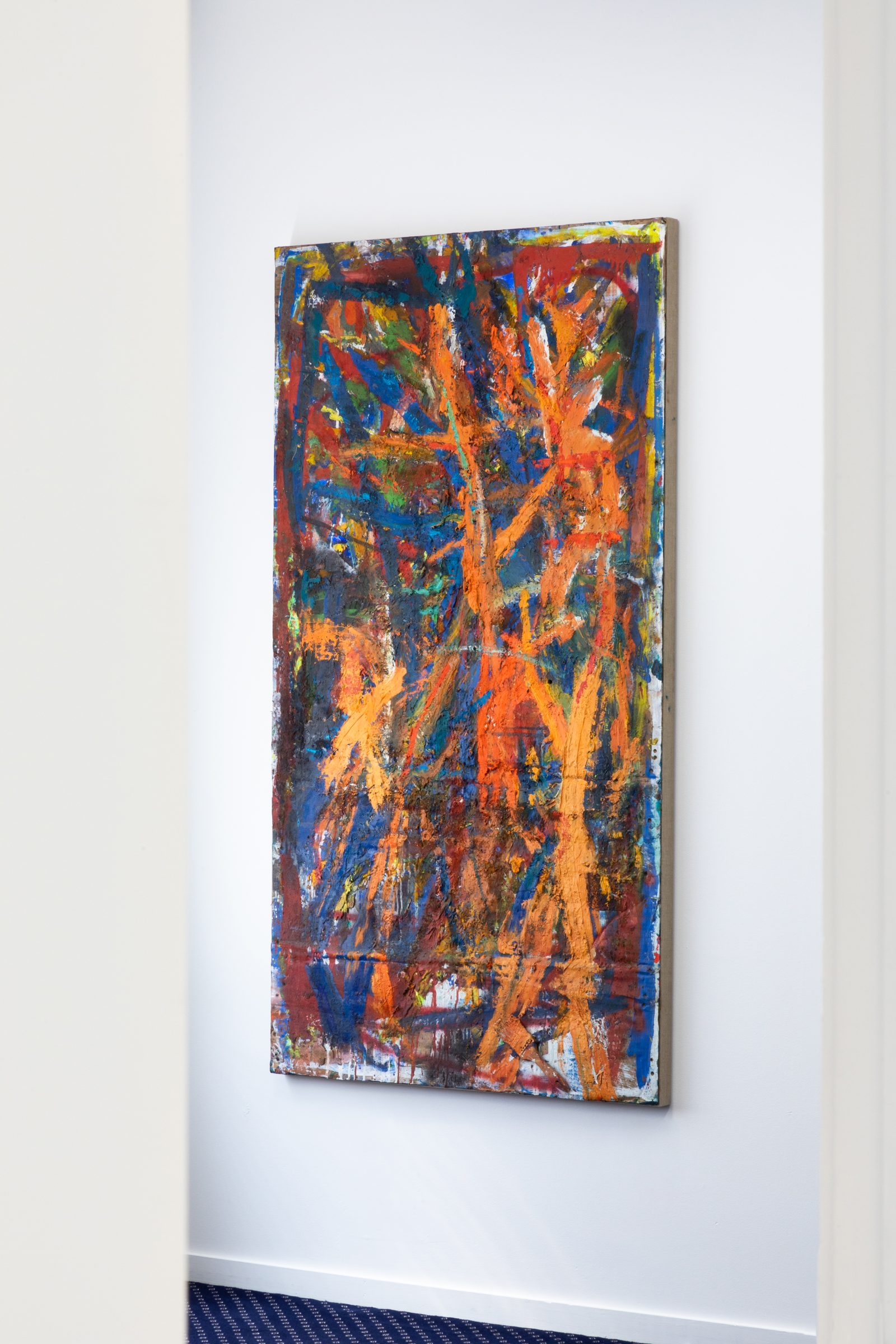 Installation view of Literacy Devolves into Violence, 2020