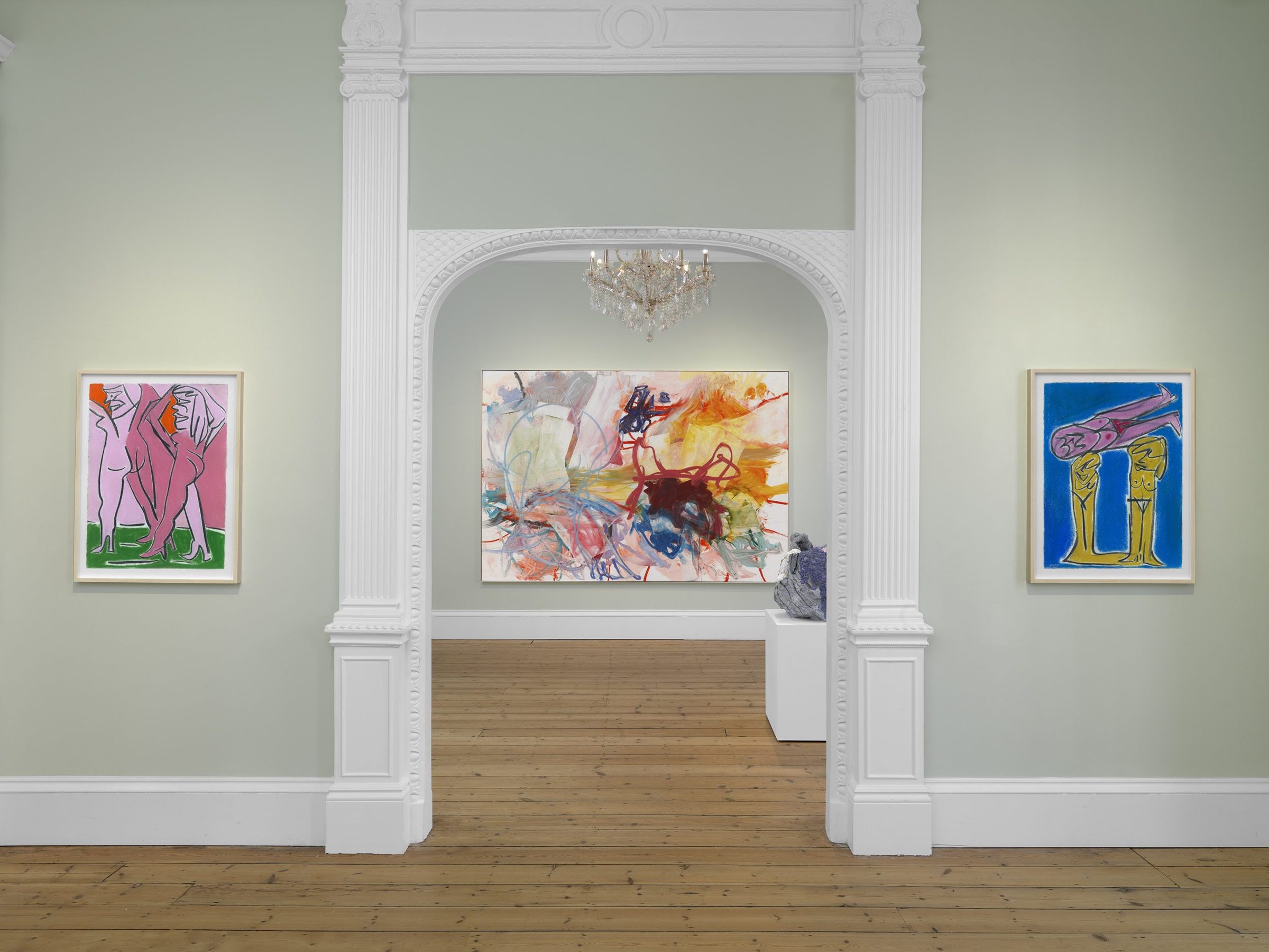 Installation view of Los Angeles, Give Me a Miracle: Benefit Show for Ruby Neri, MASSIMODECARLO, London, 2025