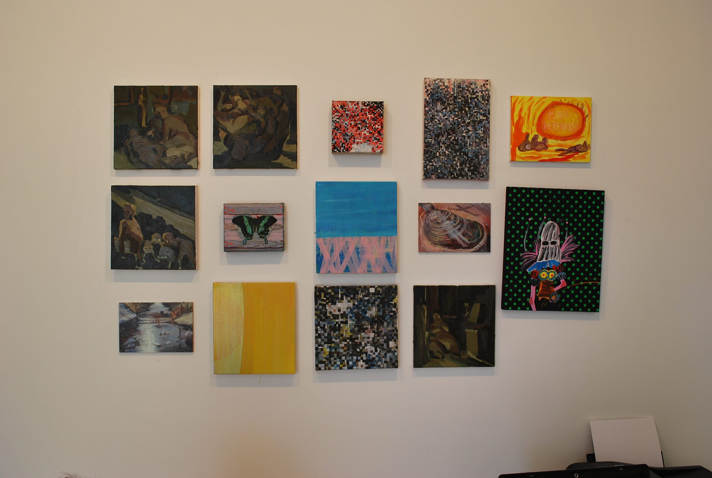 Installation view of Lovable Like Orphan Kitties and Bastard Children, 2009