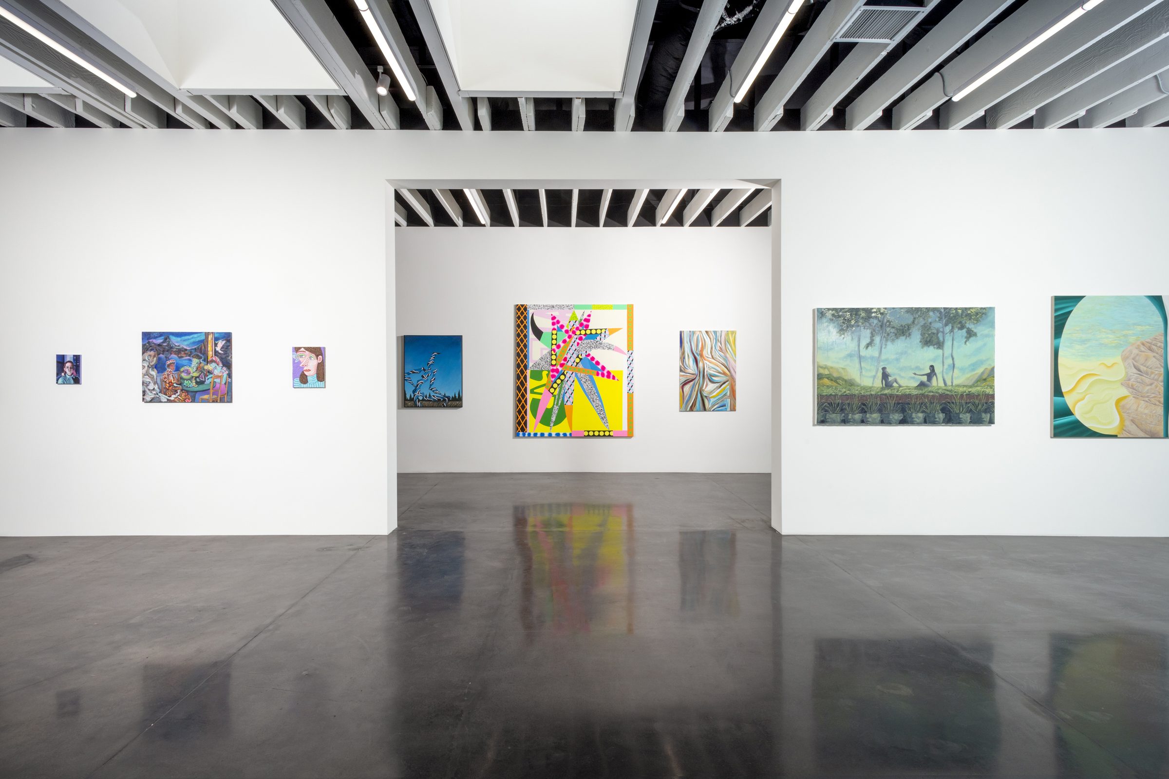 Installation view of Melrose, 2021