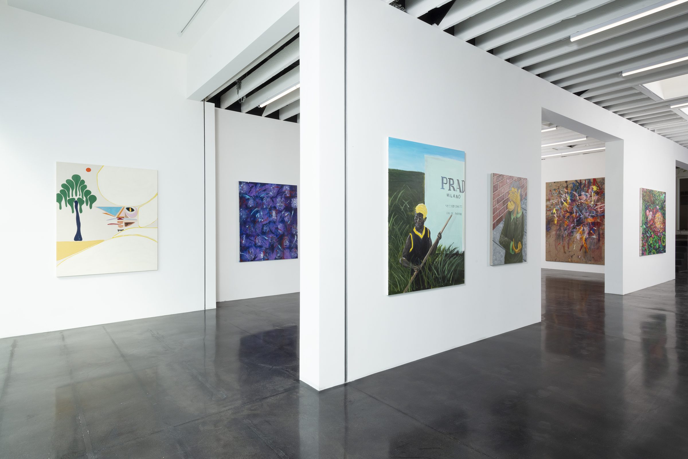 Installation view of Melrose, 2021