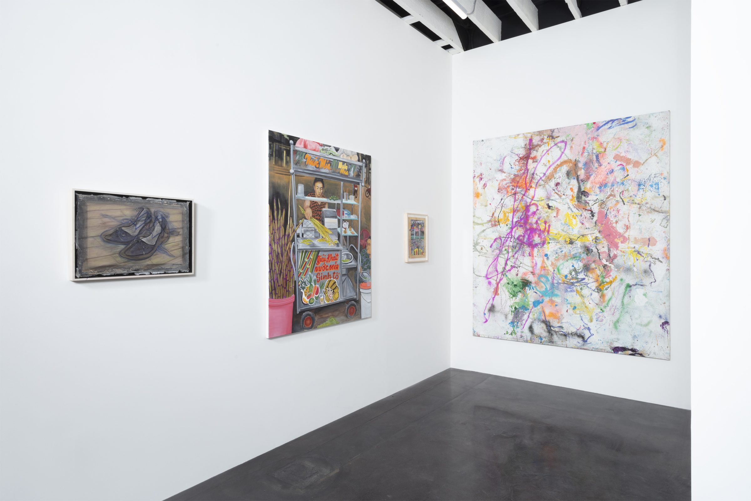 Installation view of Melrose, 2021