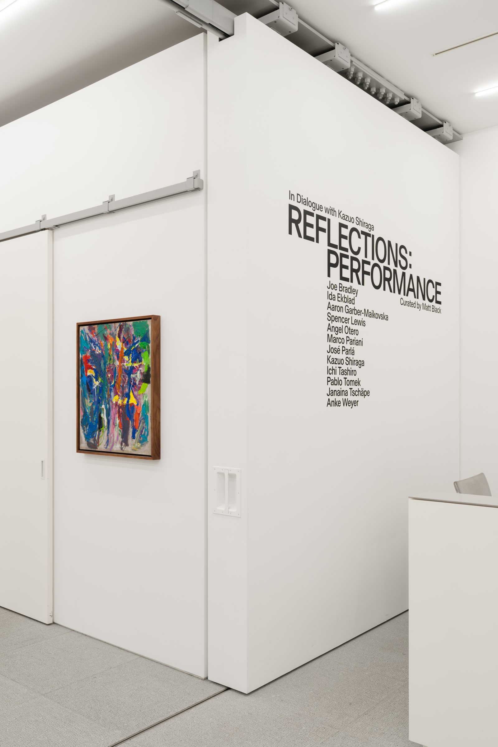 Installation view of Reflections: Performance, 2026
