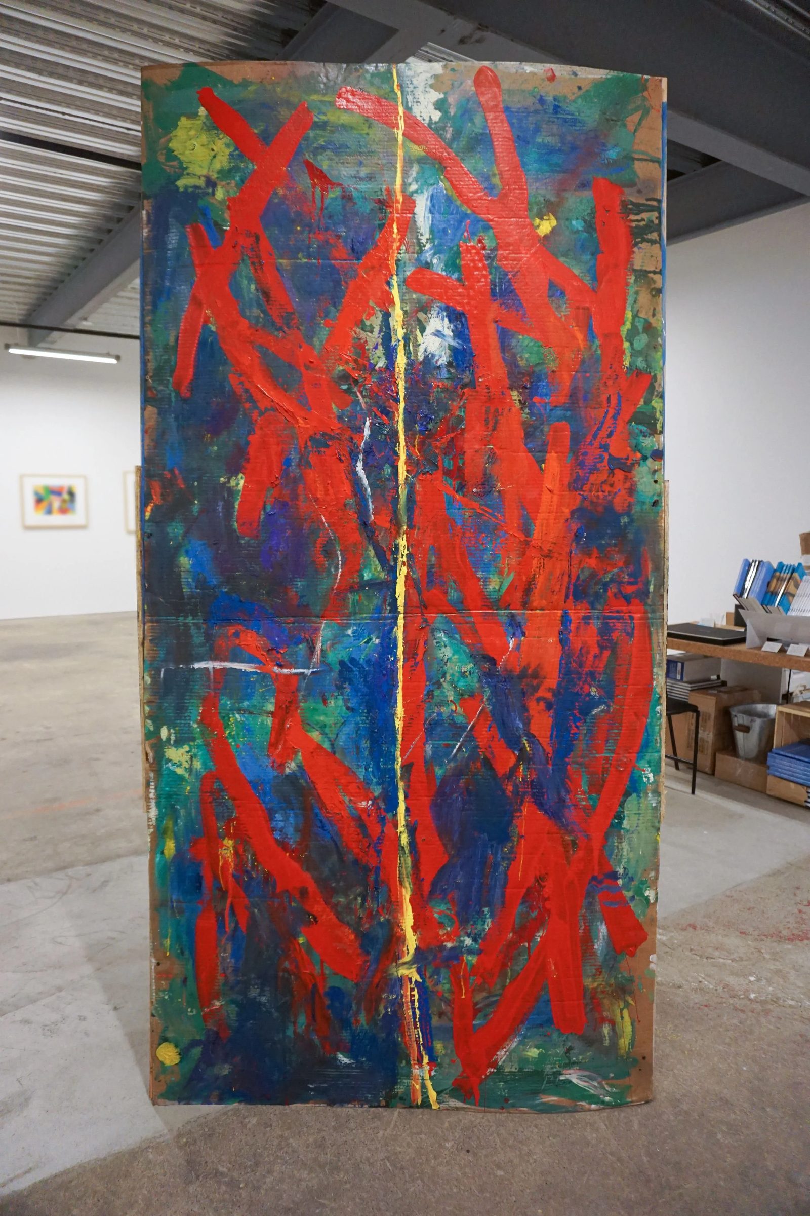 Free Standing Object Painting with White Board, 2015-16