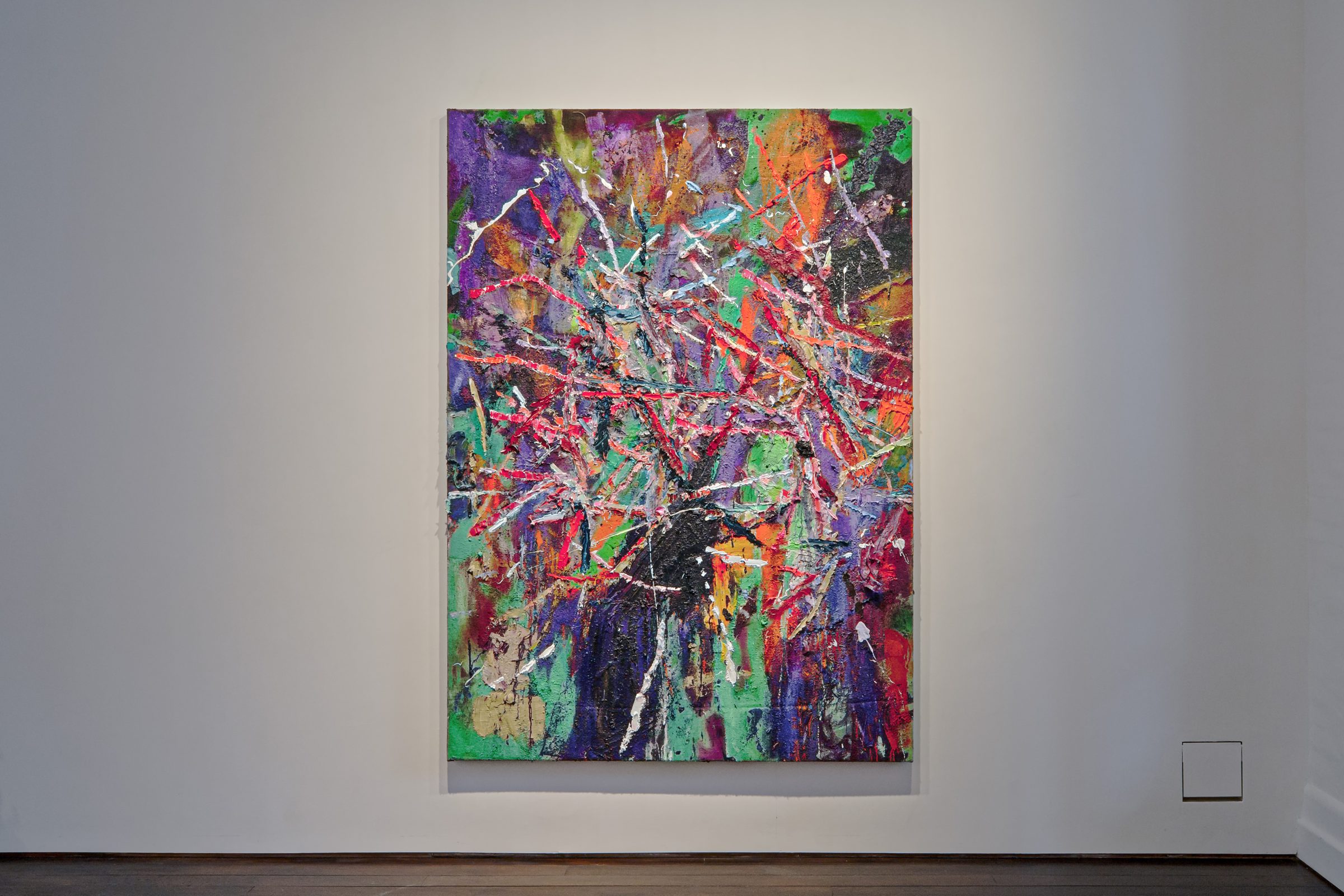 Installation view of Sending, 2022
