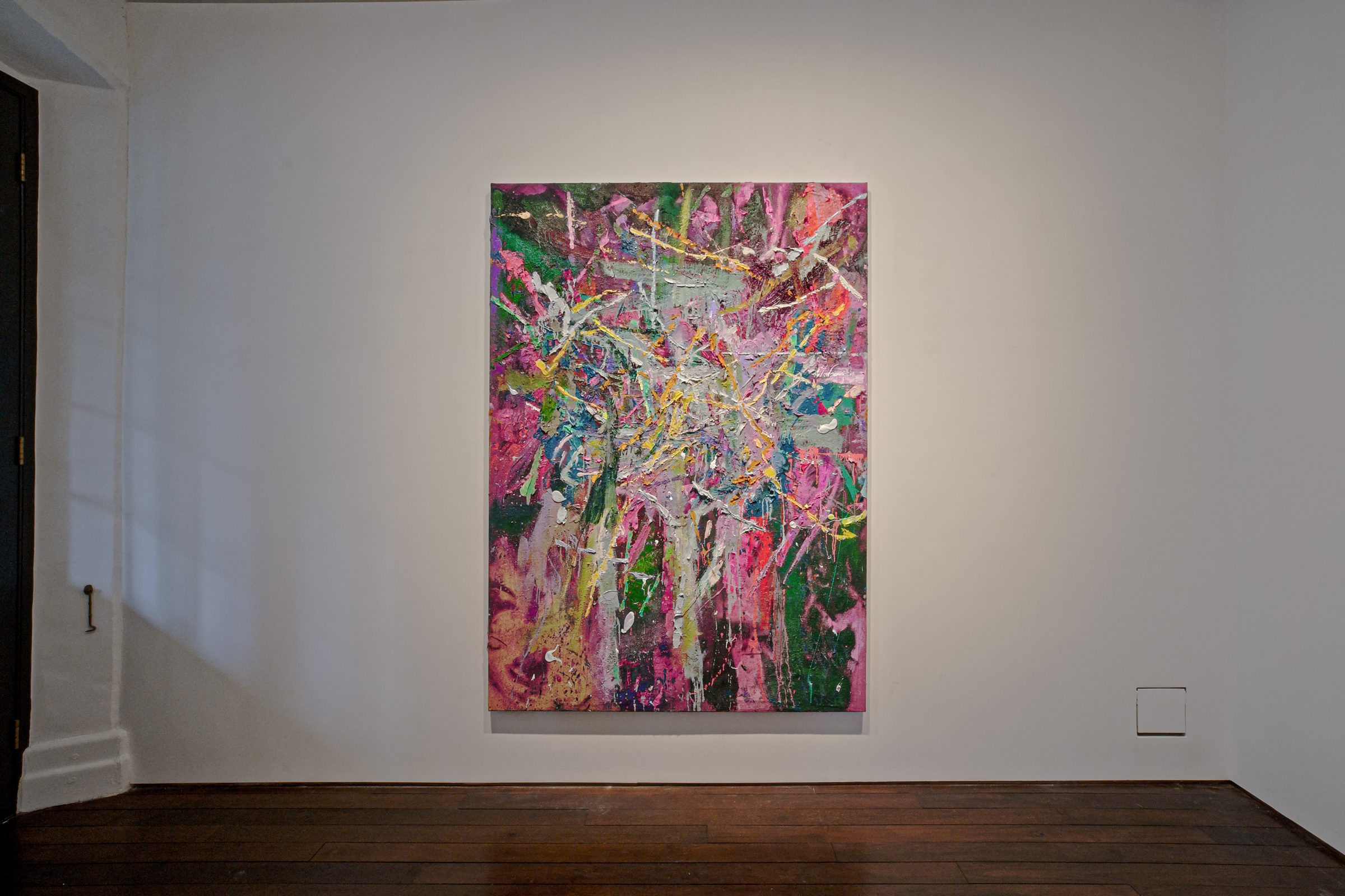Installation view of Sending, 2022